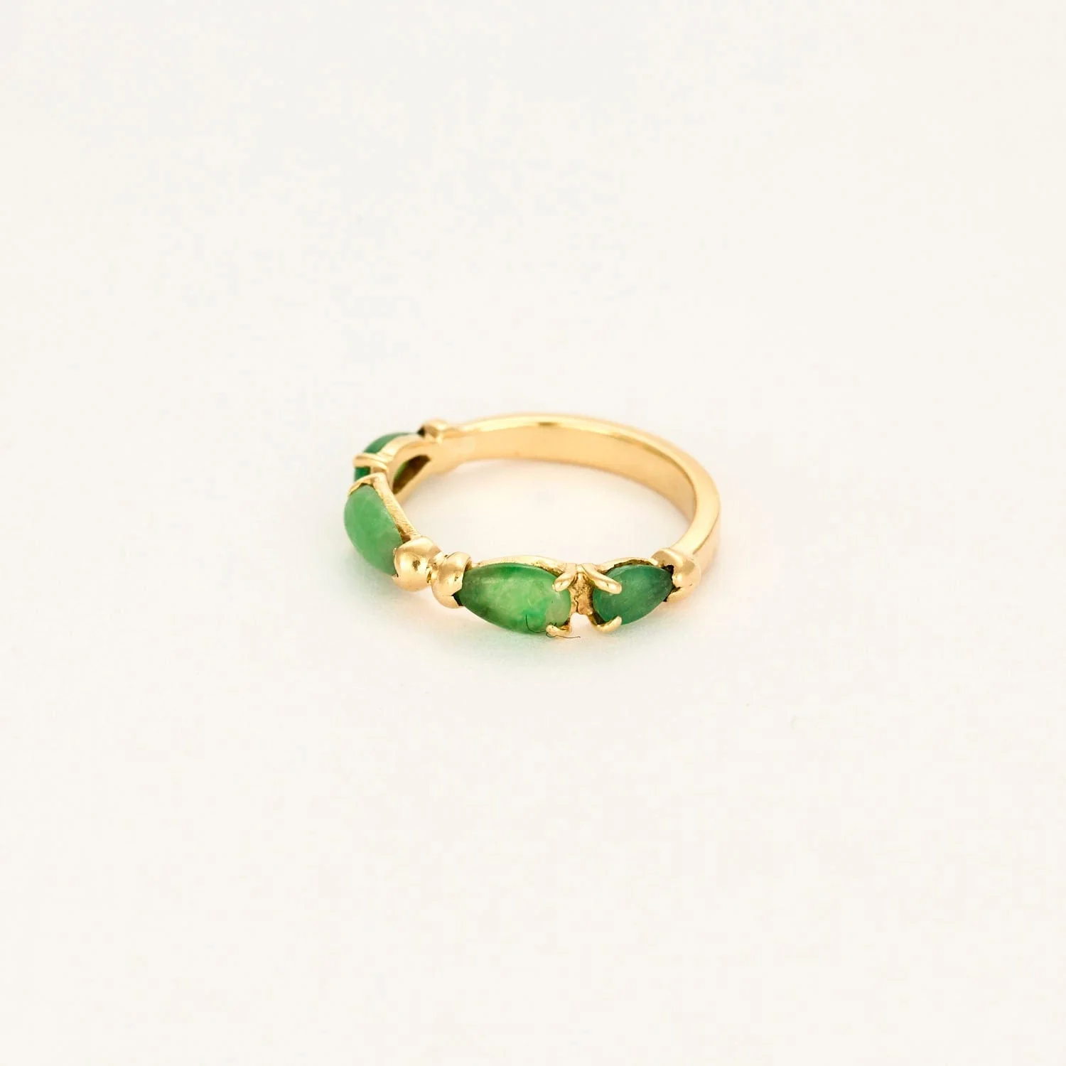 Emerald, smaragdite and opal ring - Image 4