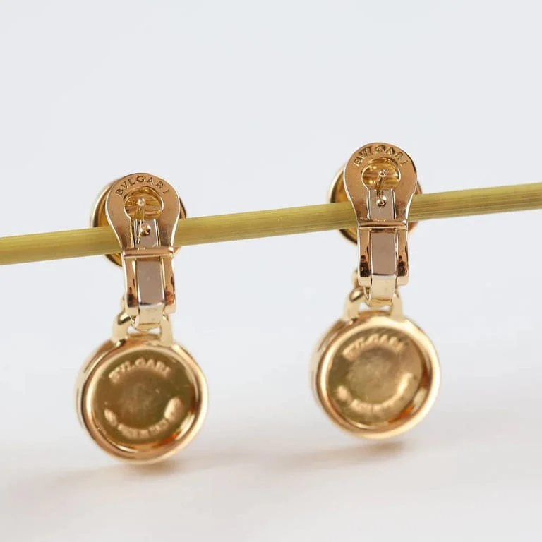 BULGARI - Bulgari earrings in yellow gold and onyx  - Image 5