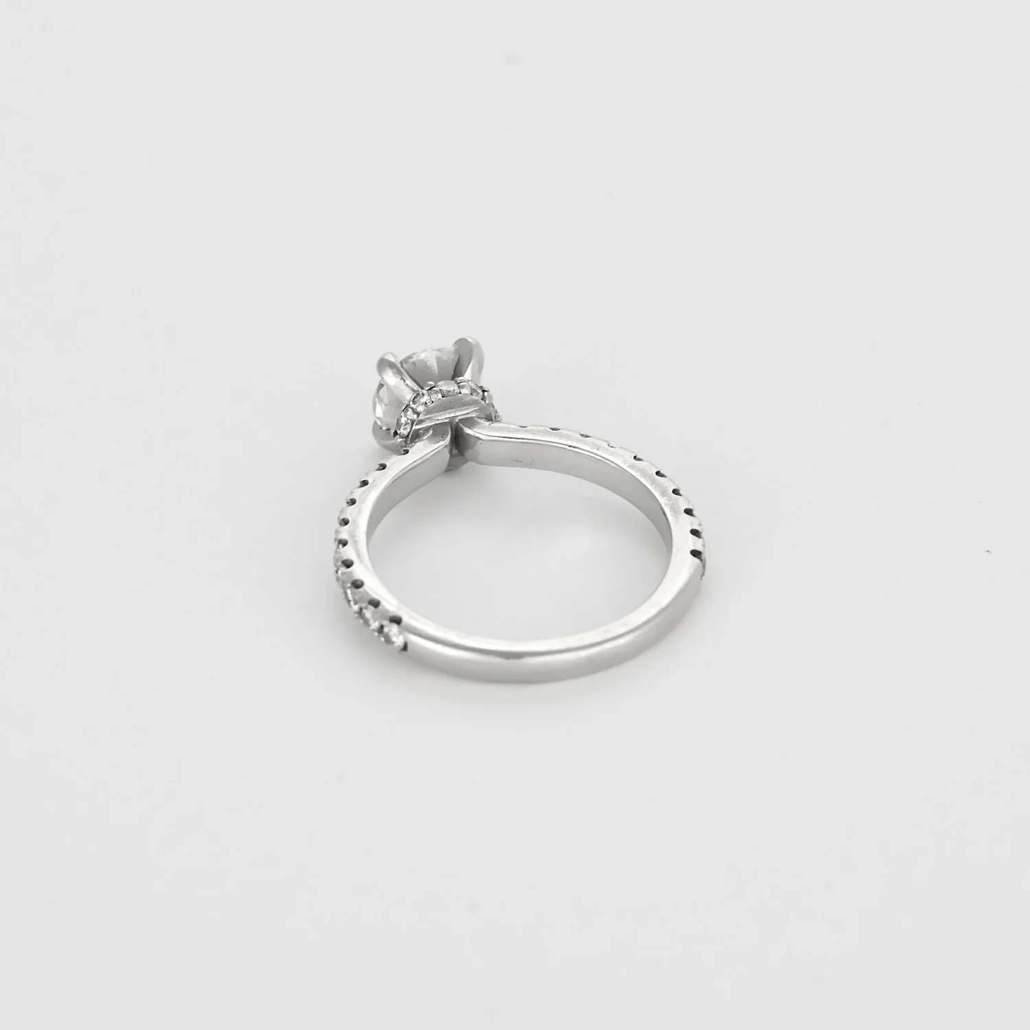 White gold and diamond ring Solitaire - Image 5