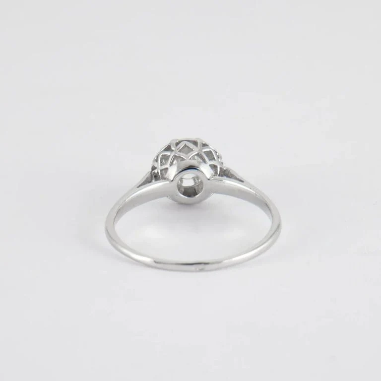 Solitaire in white gold, diamond - Image 5