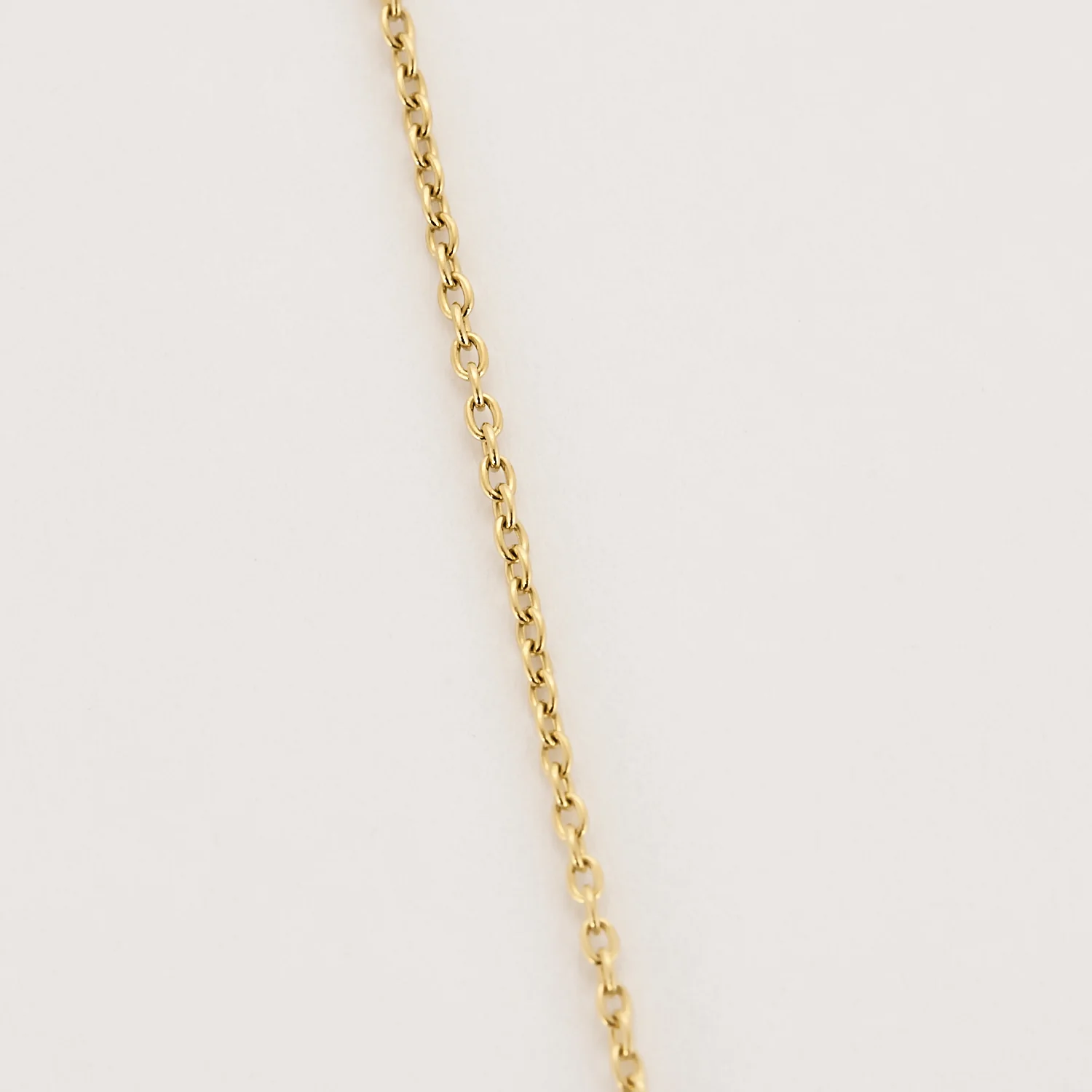 Necklace Solitaire in yellow gold and white gold, diamond approximately 0.15 carat. - Image 4
