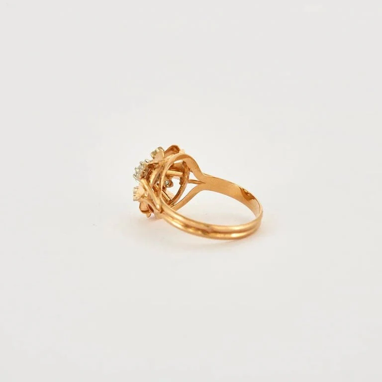 Yellow gold diamond ring - Image 2