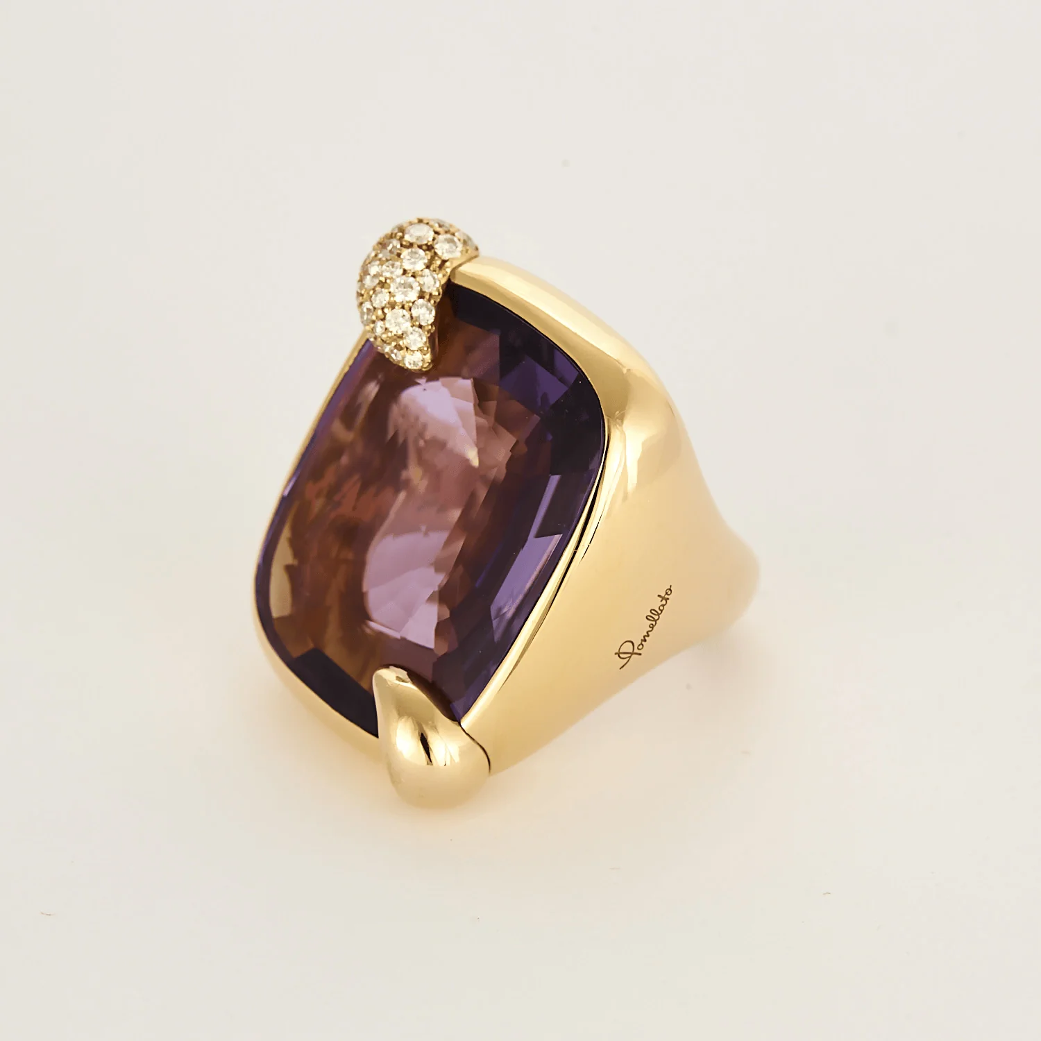 Pomellato - Ritratto - Rose gold, amethyst and diamond ring  - Image 3