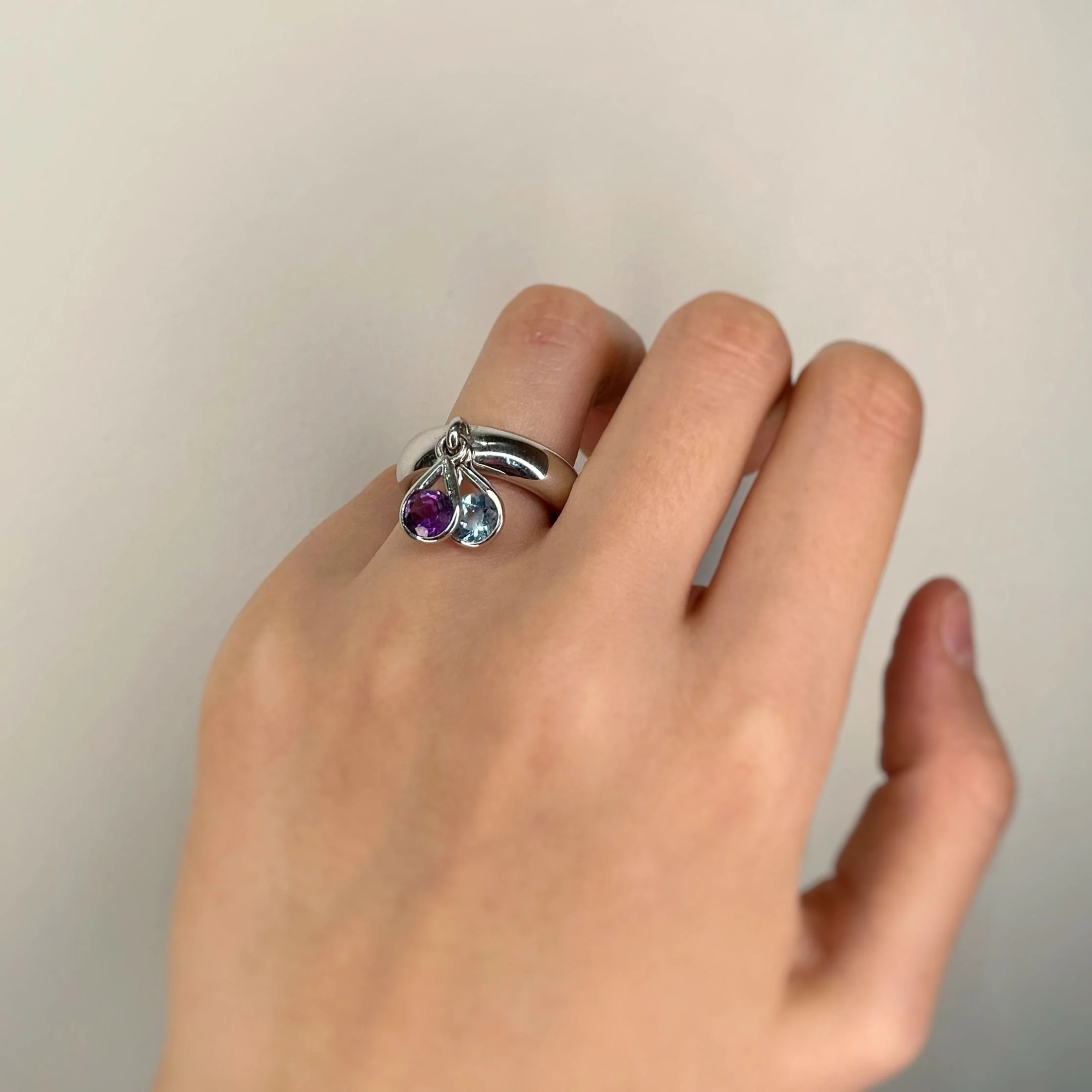 Amethyst and Topaz Ring - Image 5