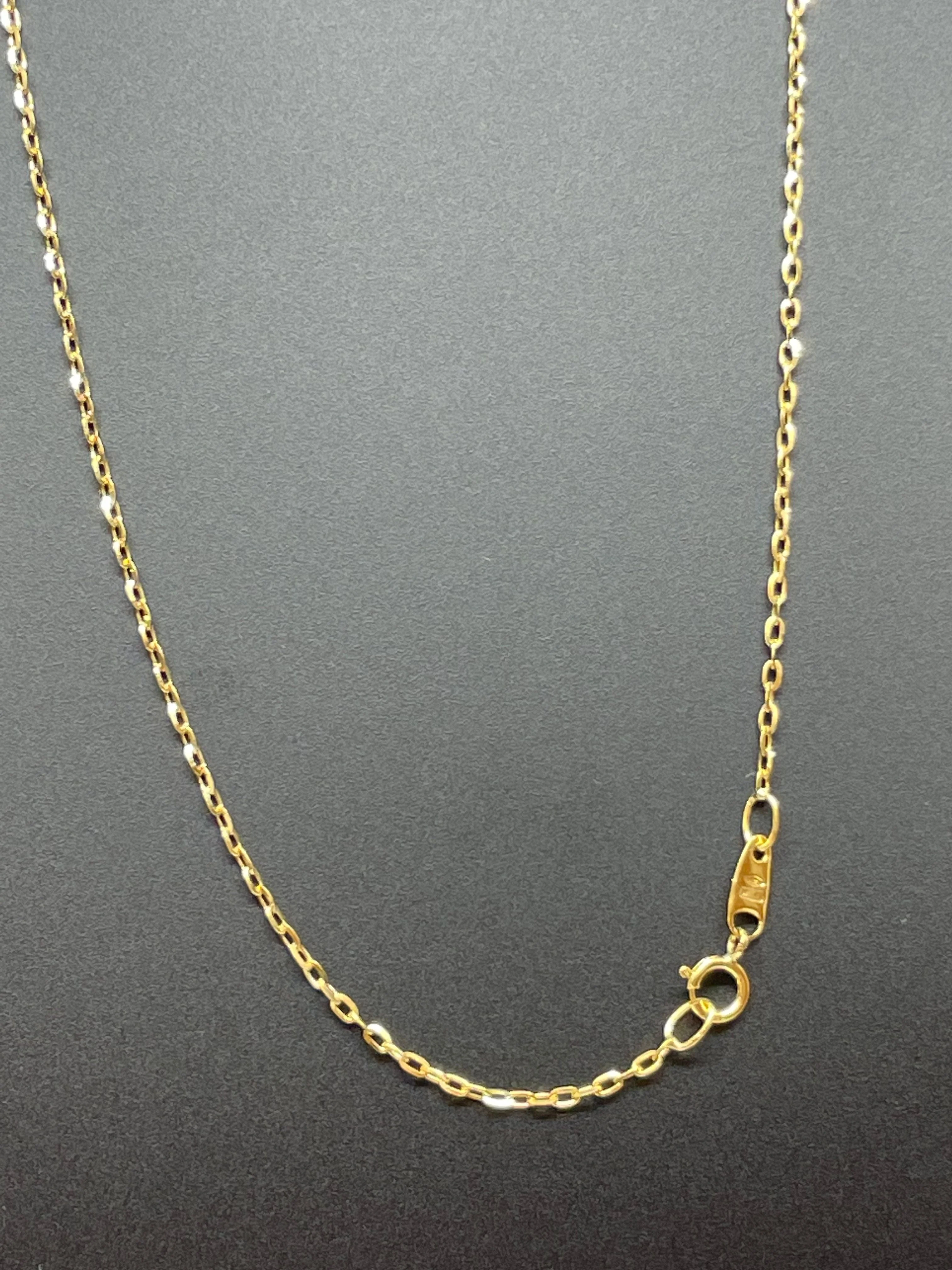Diamond solitaire necklace 0.56 carat yellow gold - Image 6