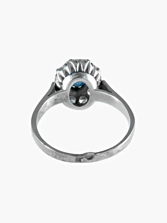 Antique Pompadour Sapphire Ring - Image 6