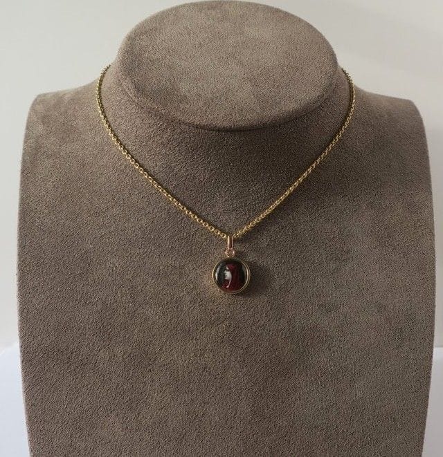Fabiola gold enamel pendant from Limoges - Image 2