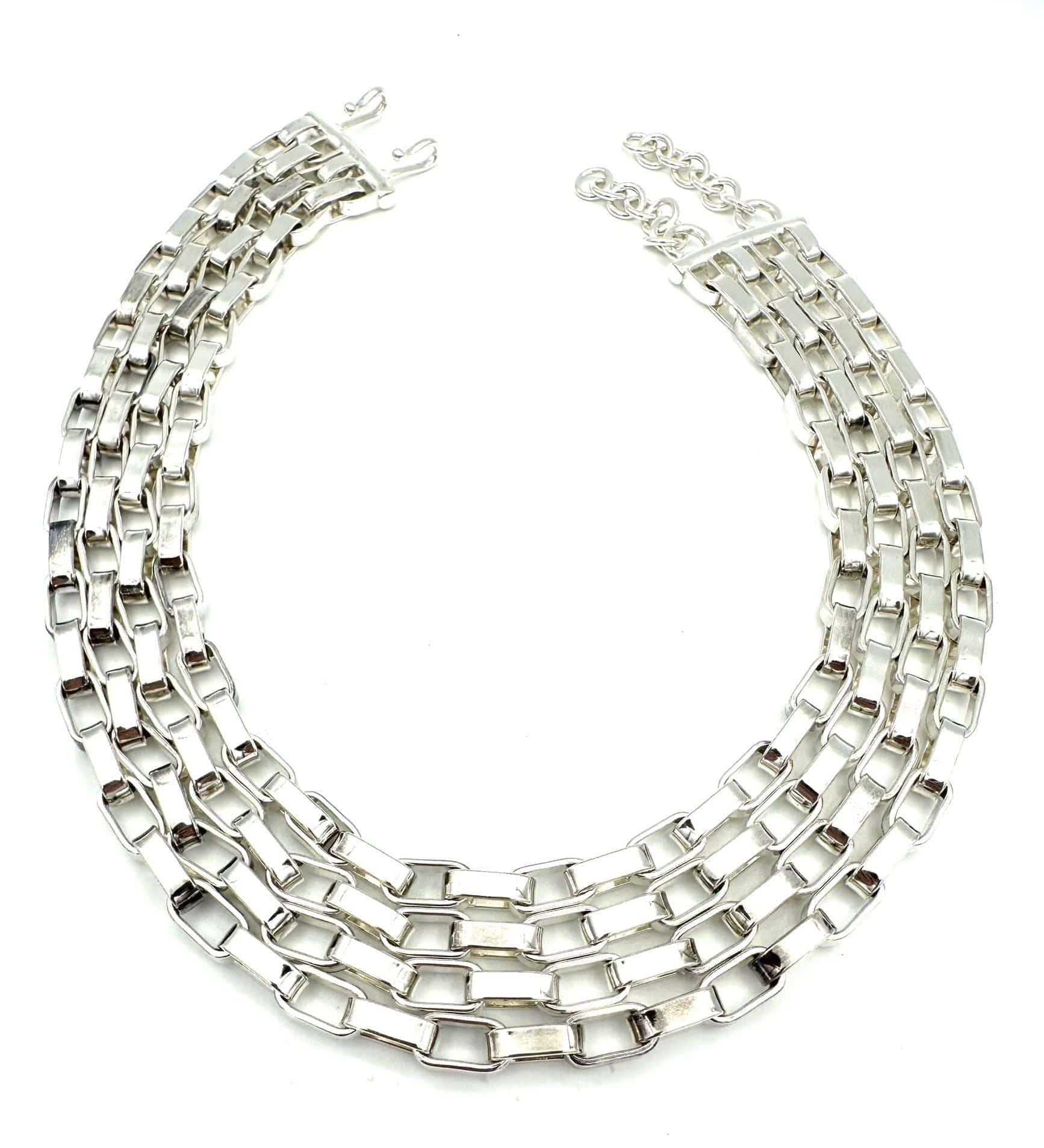 HERMES. “Darius” collection, necklace silver 925/00