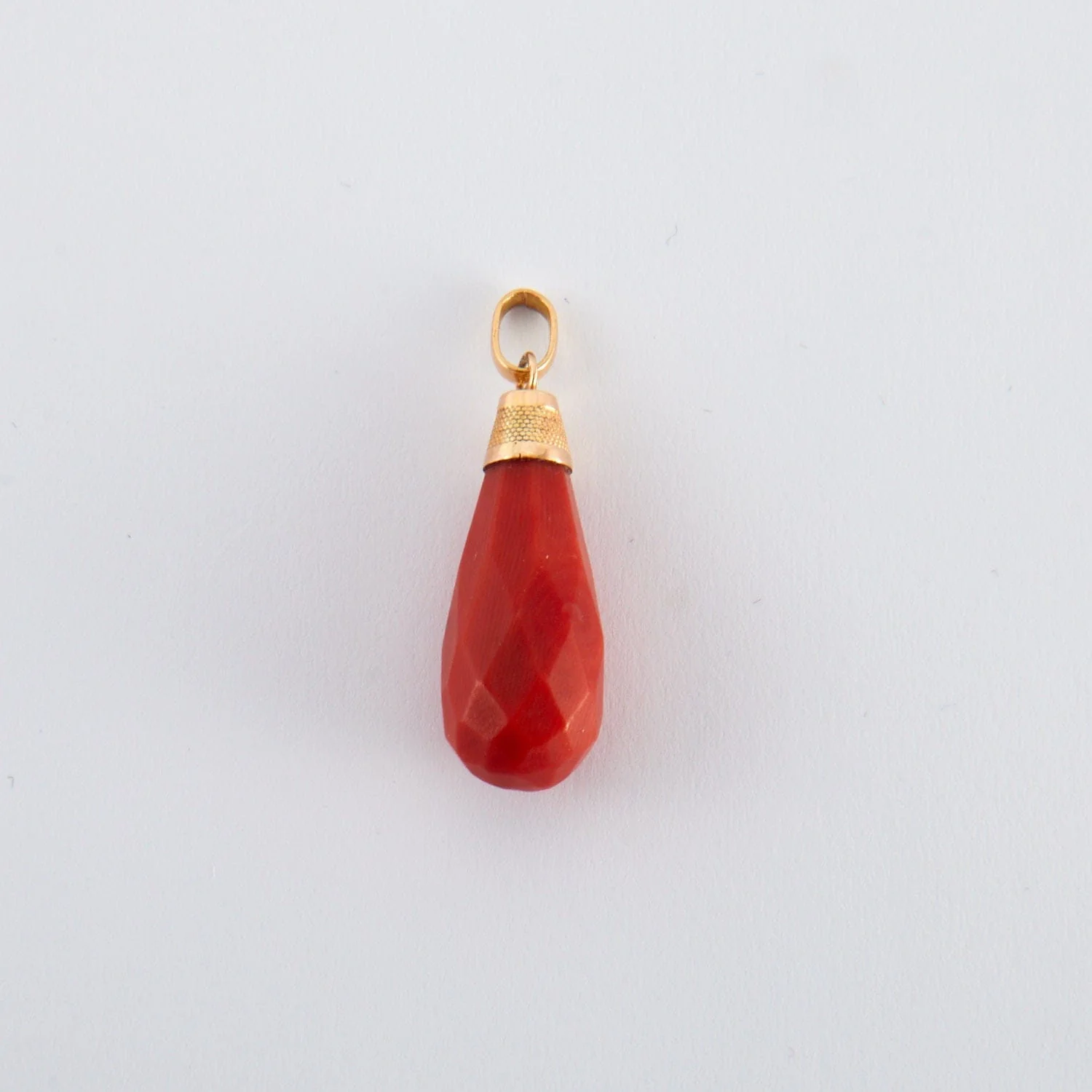 Coral Drop Pendant