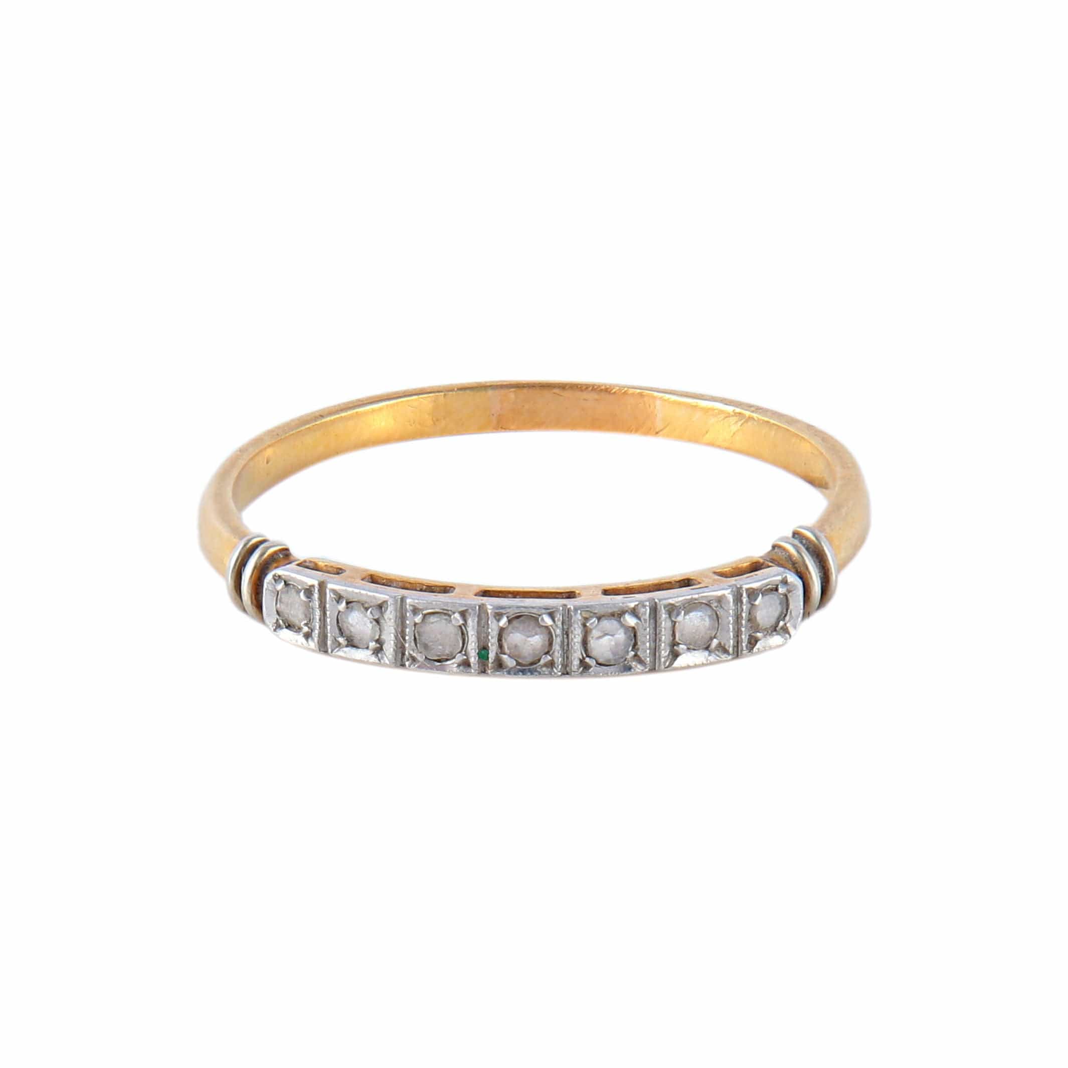 Diamond half wedding ring