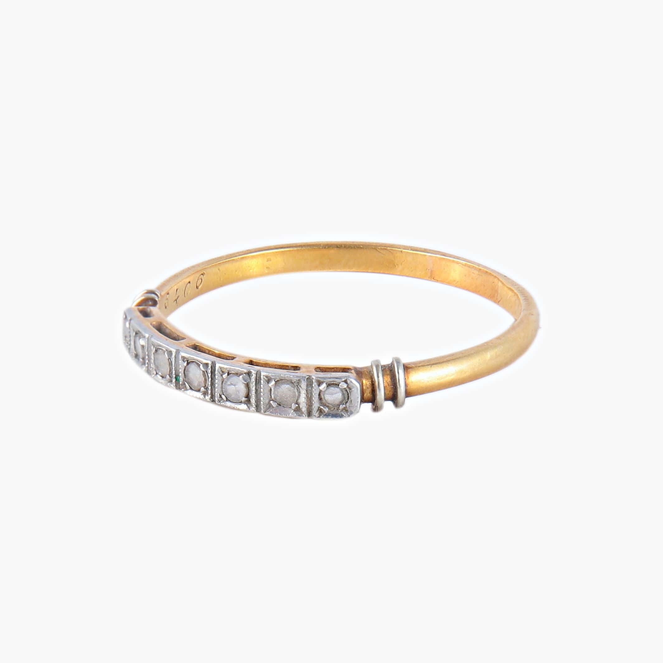 Diamond half wedding ring - Image 2