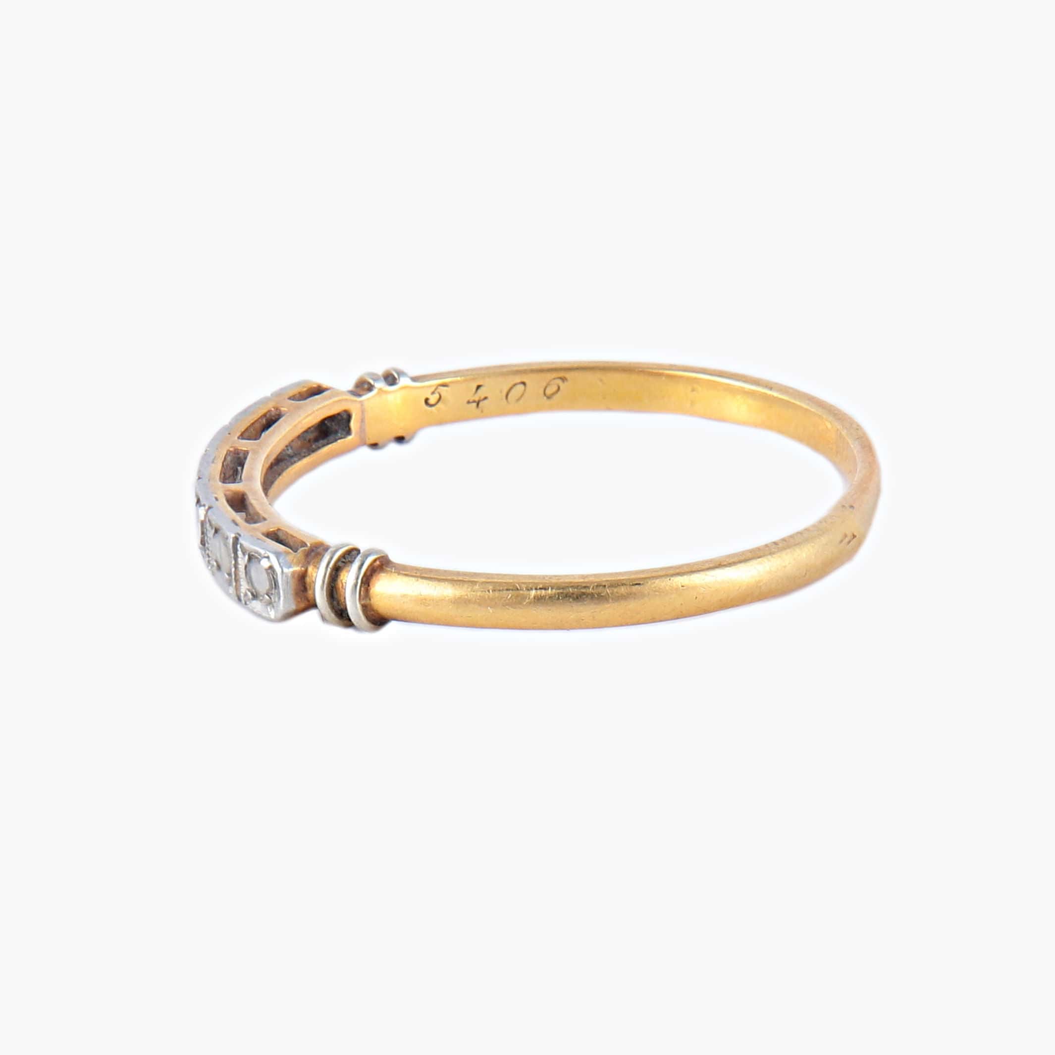 Diamond half wedding ring - Image 3