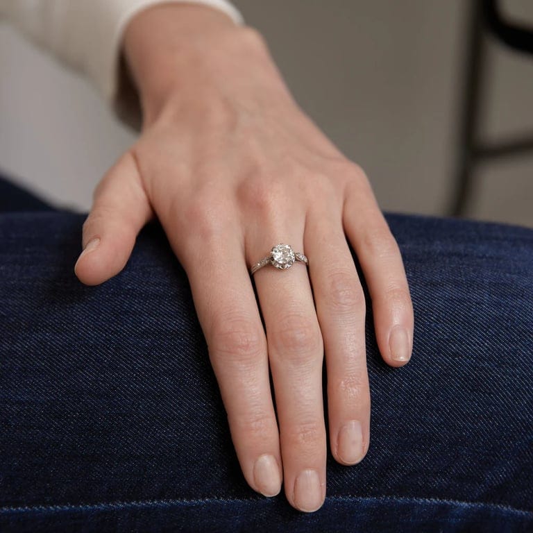 Diamond solitaire platinum - Image 2