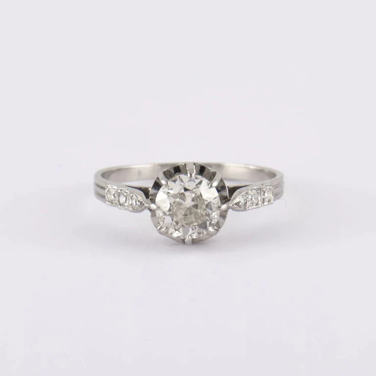 Diamond solitaire platinum - Image 3