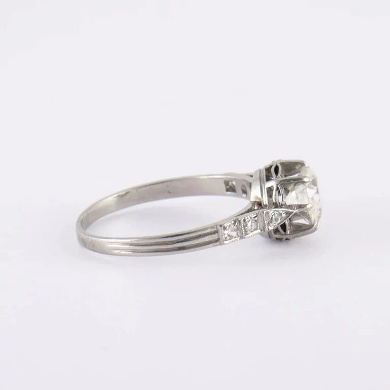 Diamond solitaire platinum - Image 5