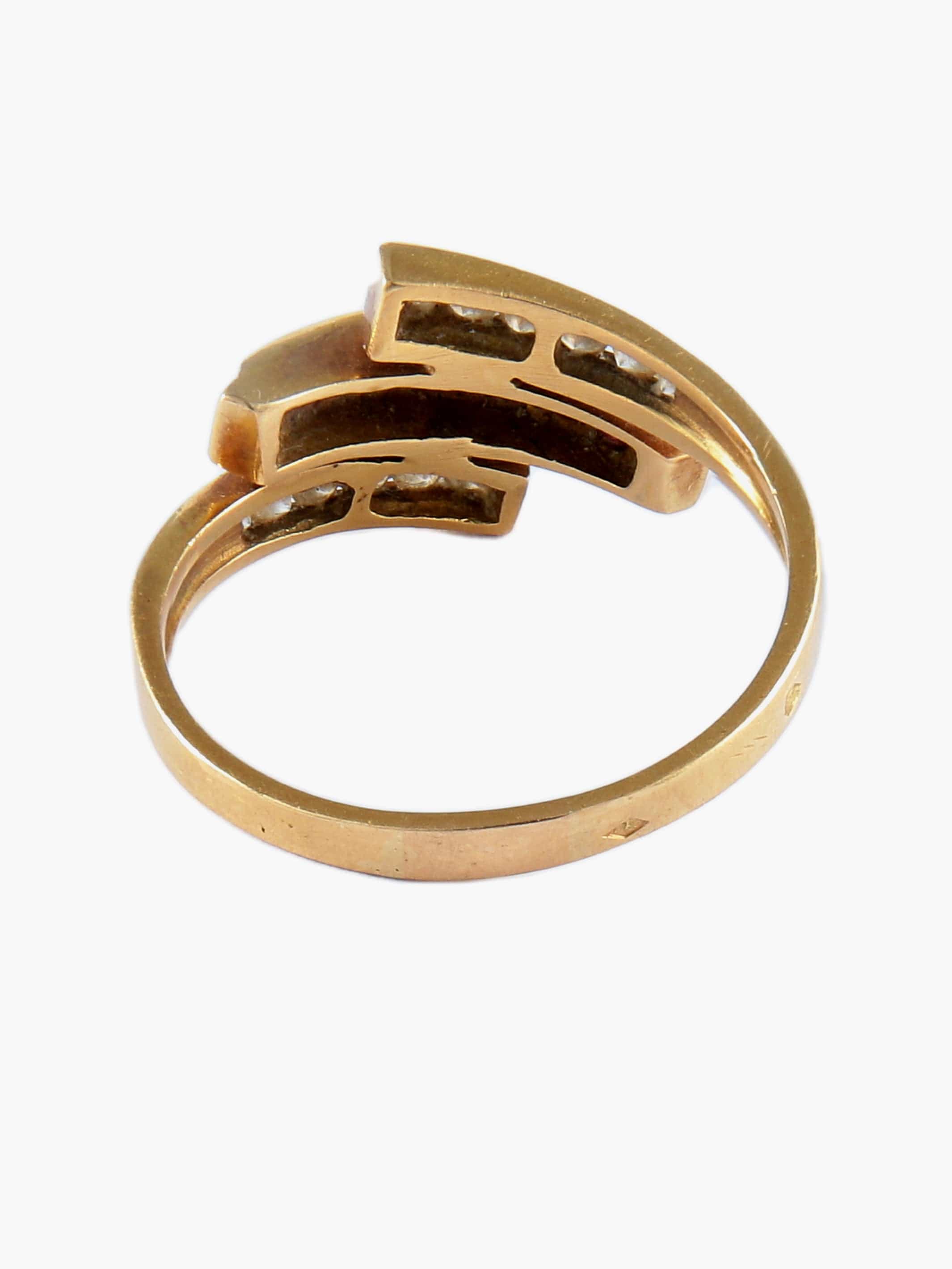 Yellow Gold Diamonds Ruby Ring - Image 5
