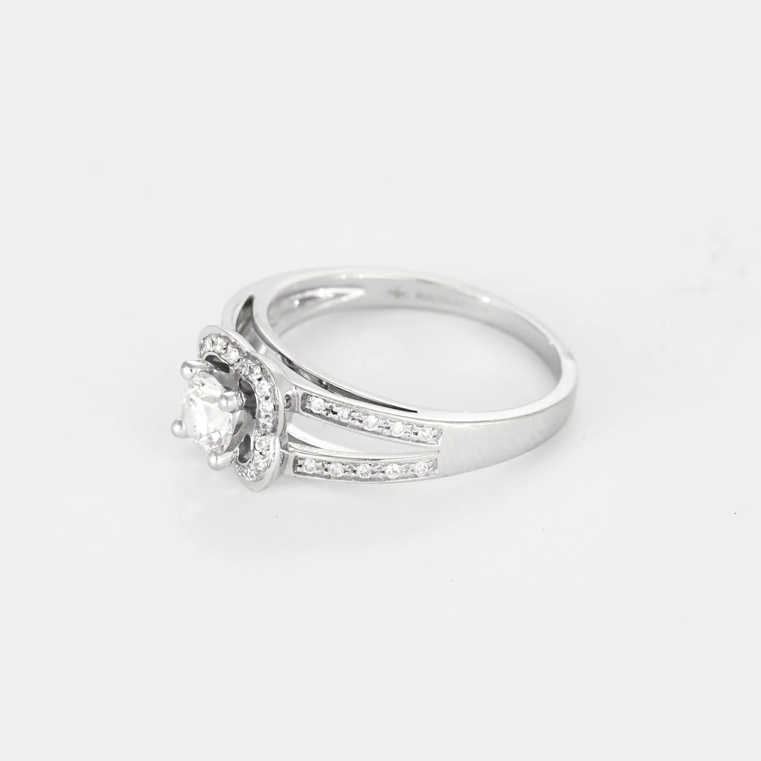 MAUBOUSSIN - Chance of love no. 5 - White gold ring with an approximately 0.50-carat diamond.  - Image 4