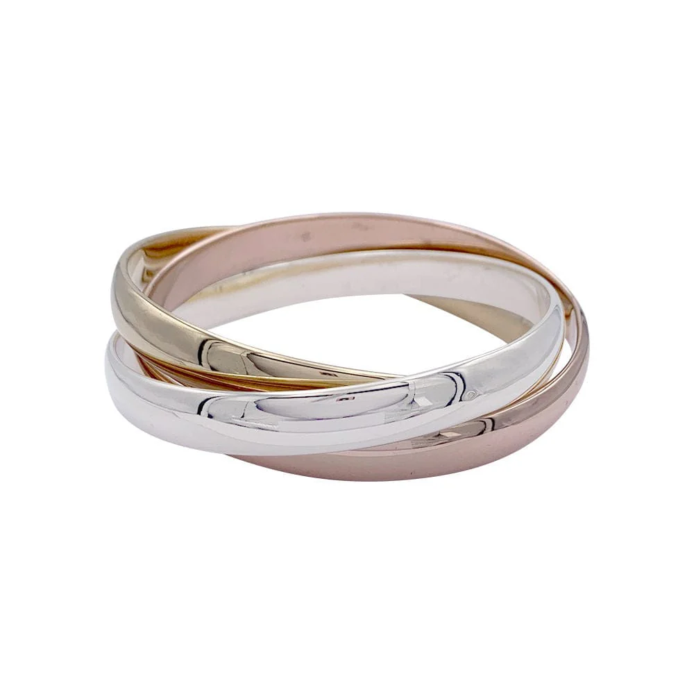 Bracelet Cartier, "Trinity", 3 tones of gold. - Image 6