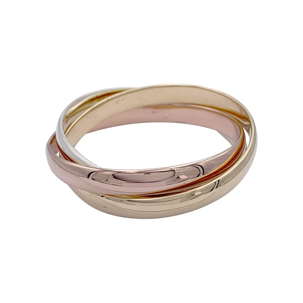 Bracelet Cartier, "Trinity", 3 tones of gold. - Image 7