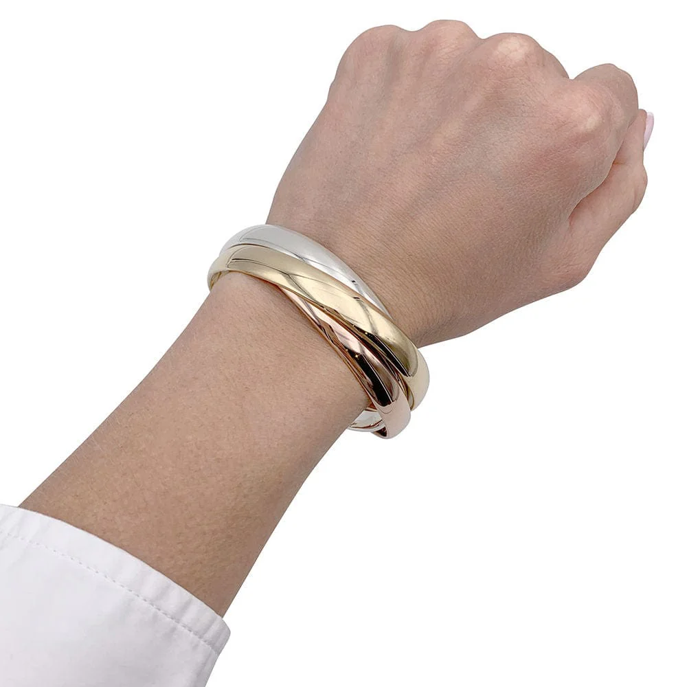 Bracelet Cartier, "Trinity", 3 tones of gold. - Image 8