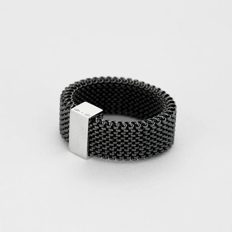 Ring MAUBOUSSIN steel and white gold - Image 5