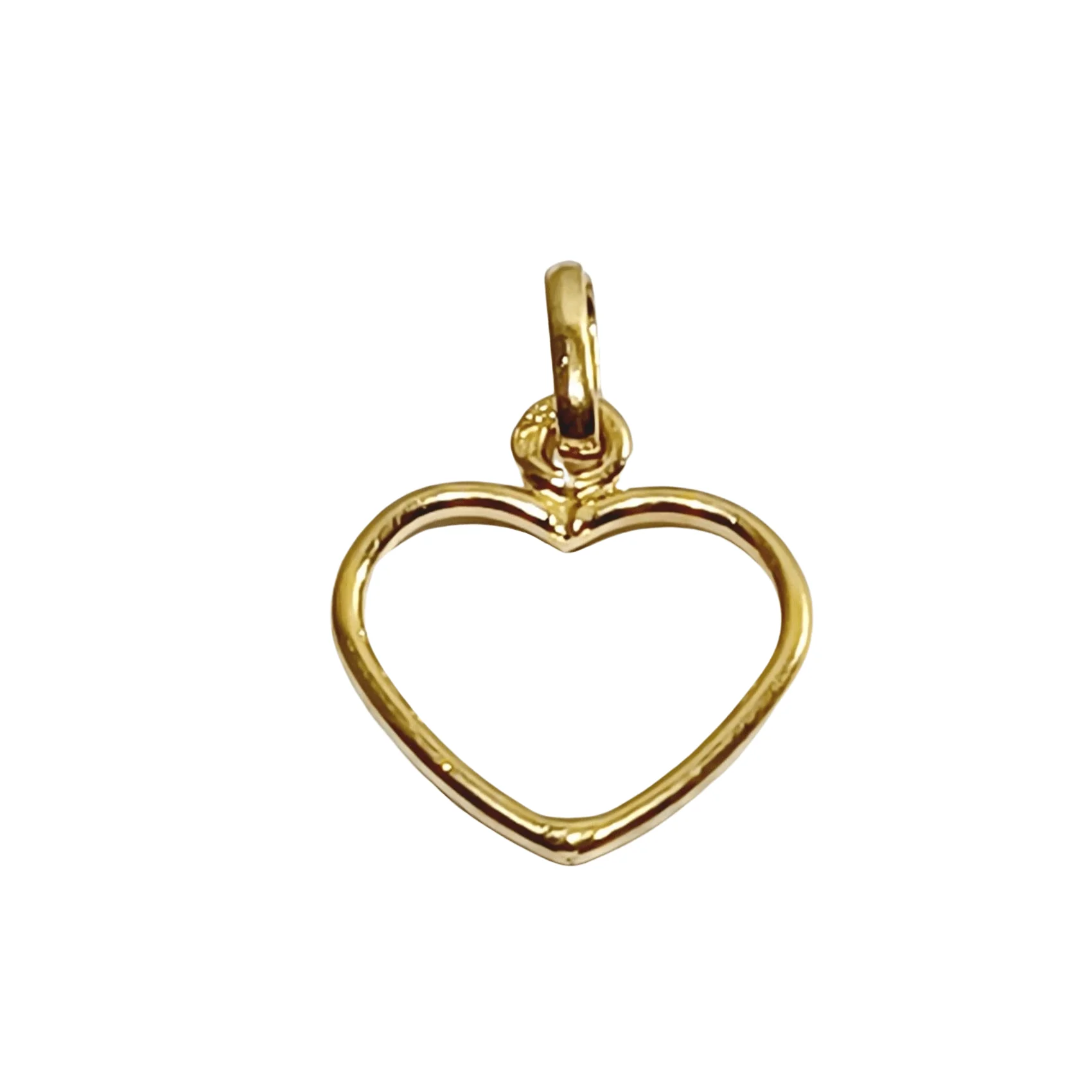 Gold heart pendant