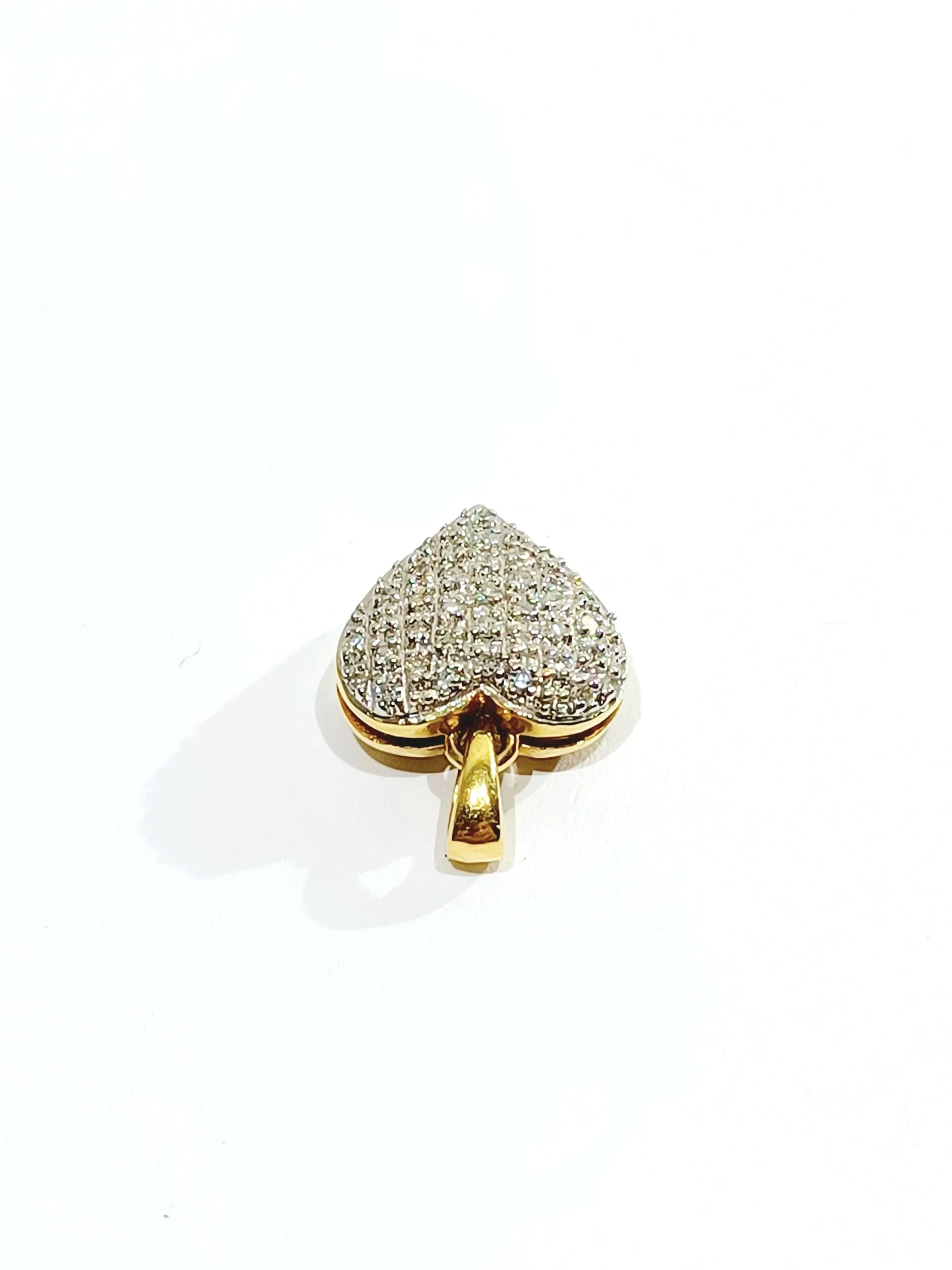 Heart pendant Yellow gold Diamonds - Image 11