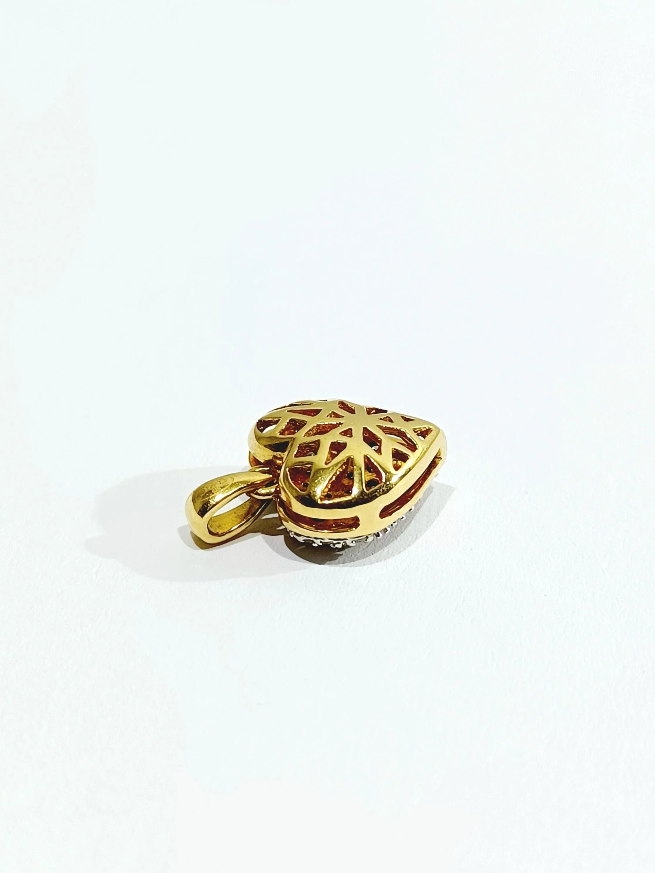 Heart pendant Yellow gold Diamonds - Image 14