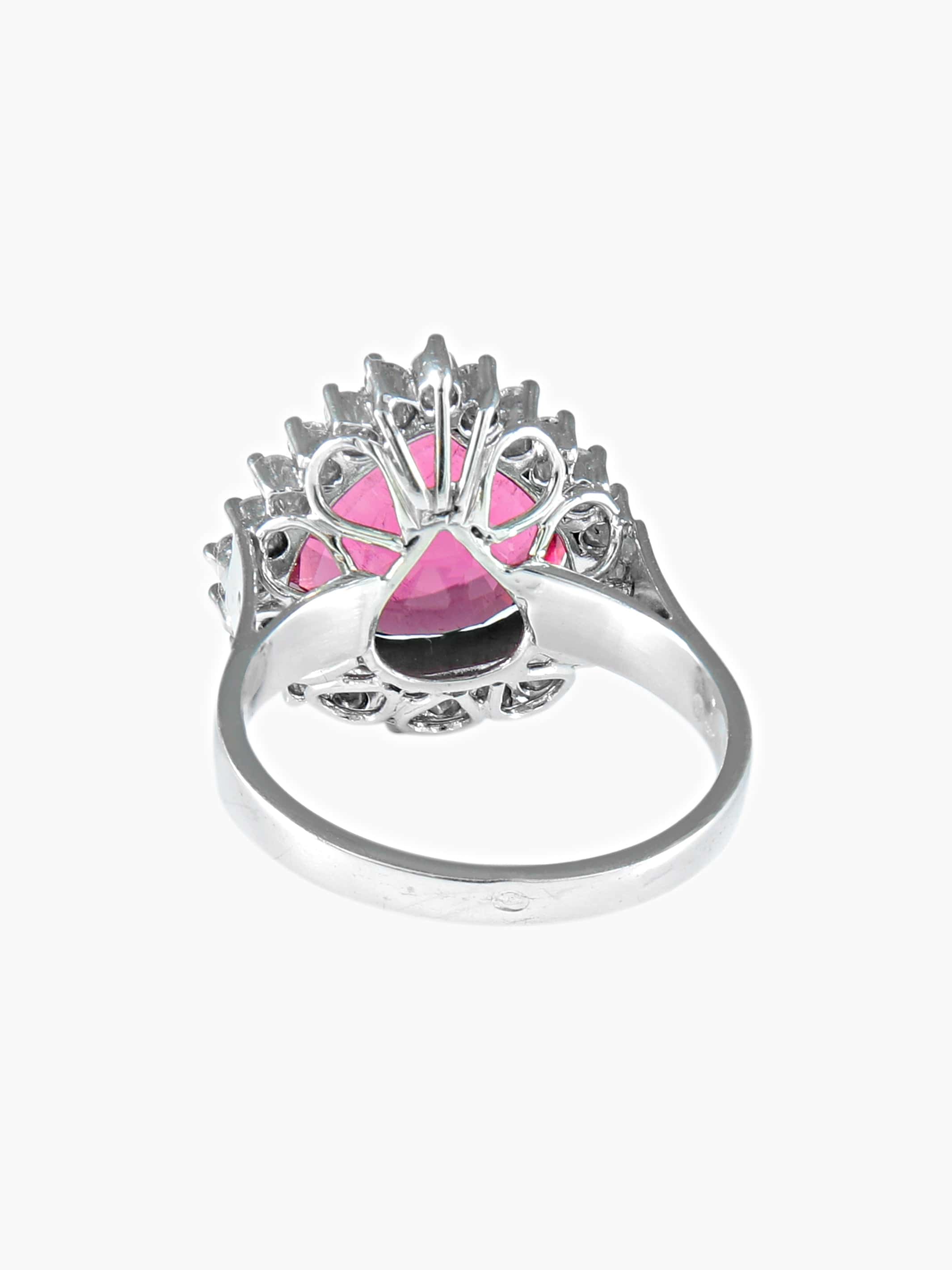 RUBELLITE and DIAMONDS ring - Image 6