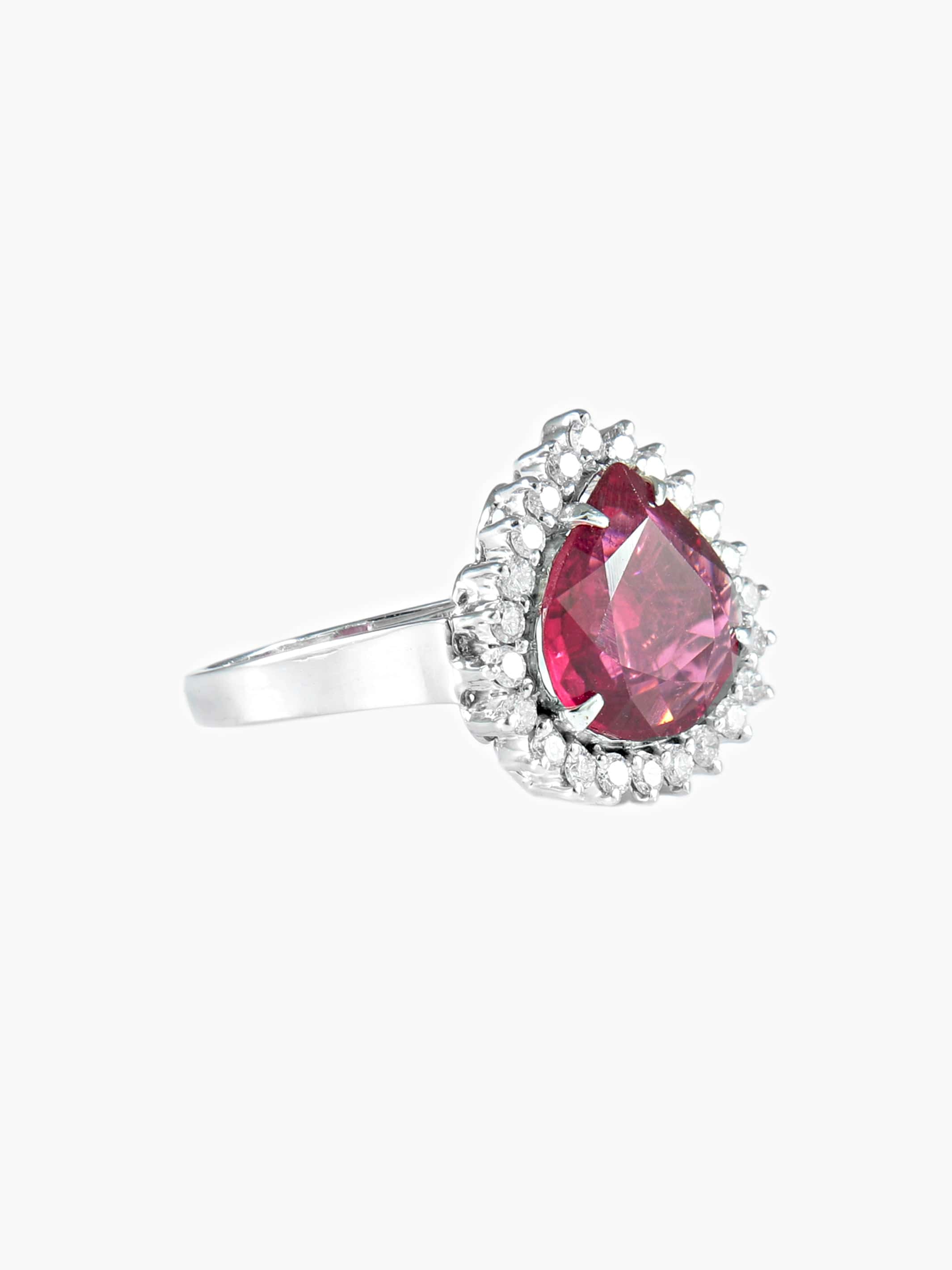 RUBELLITE and DIAMONDS ring - Image 8