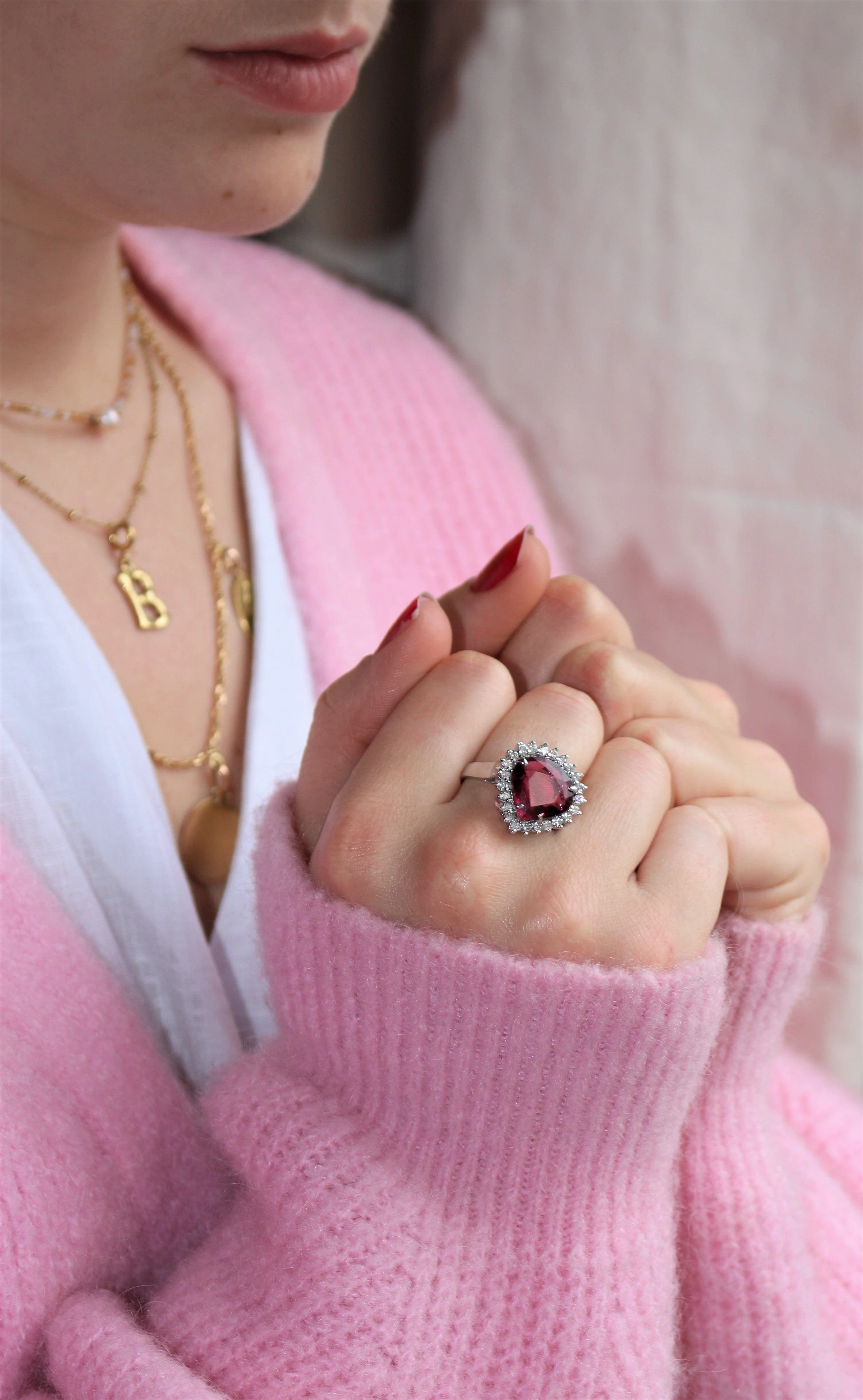 RUBELLITE and DIAMONDS ring - Image 9