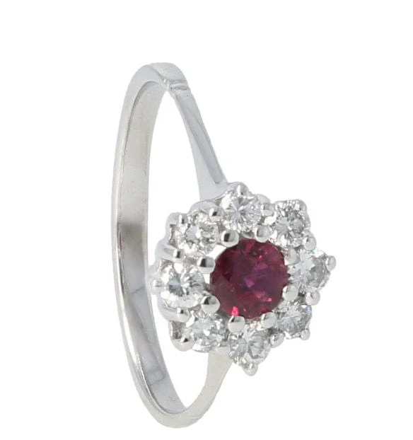 Ruby diamond ring - Image 2