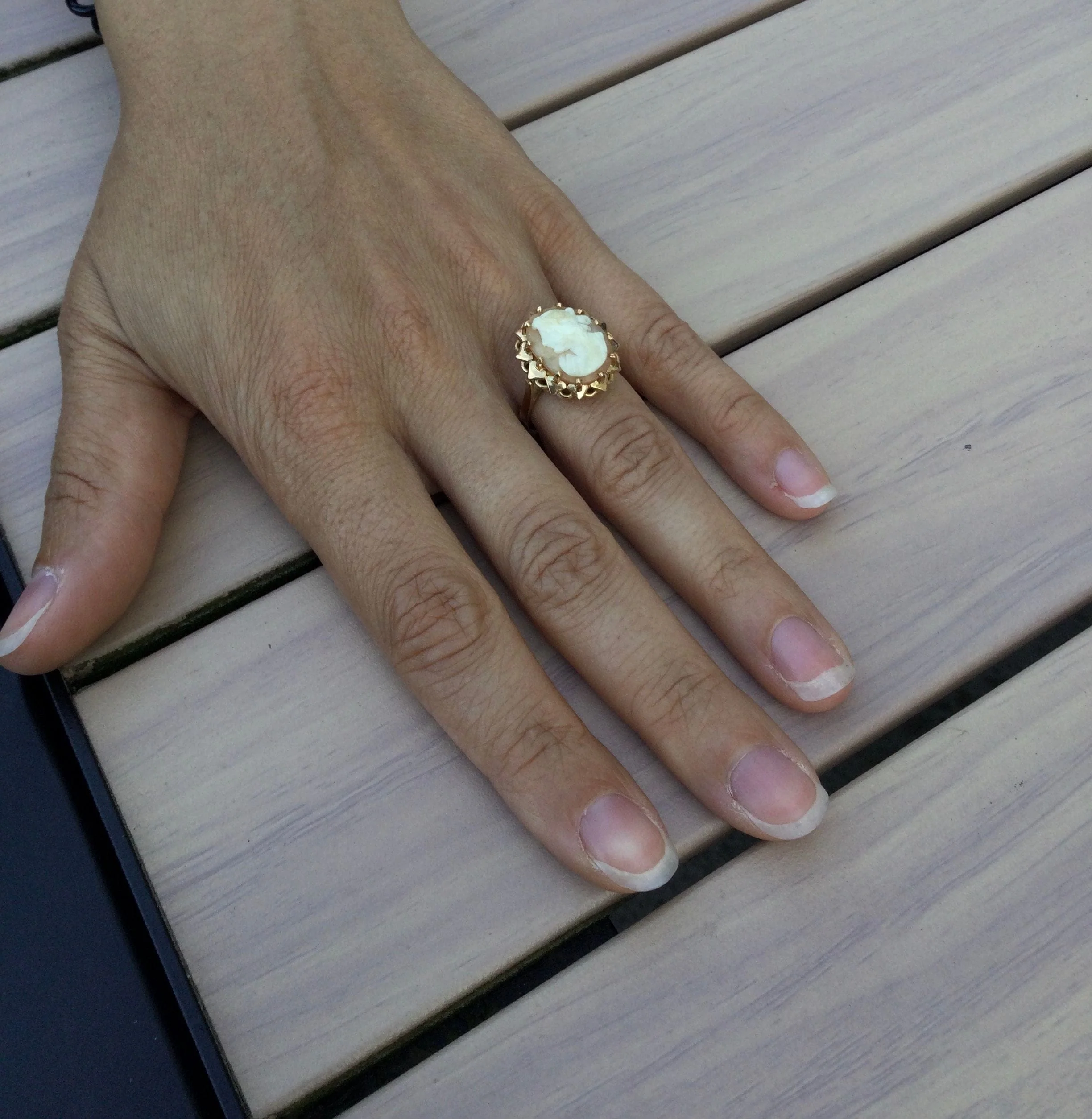 Ring cameo Rose gold - Image 15