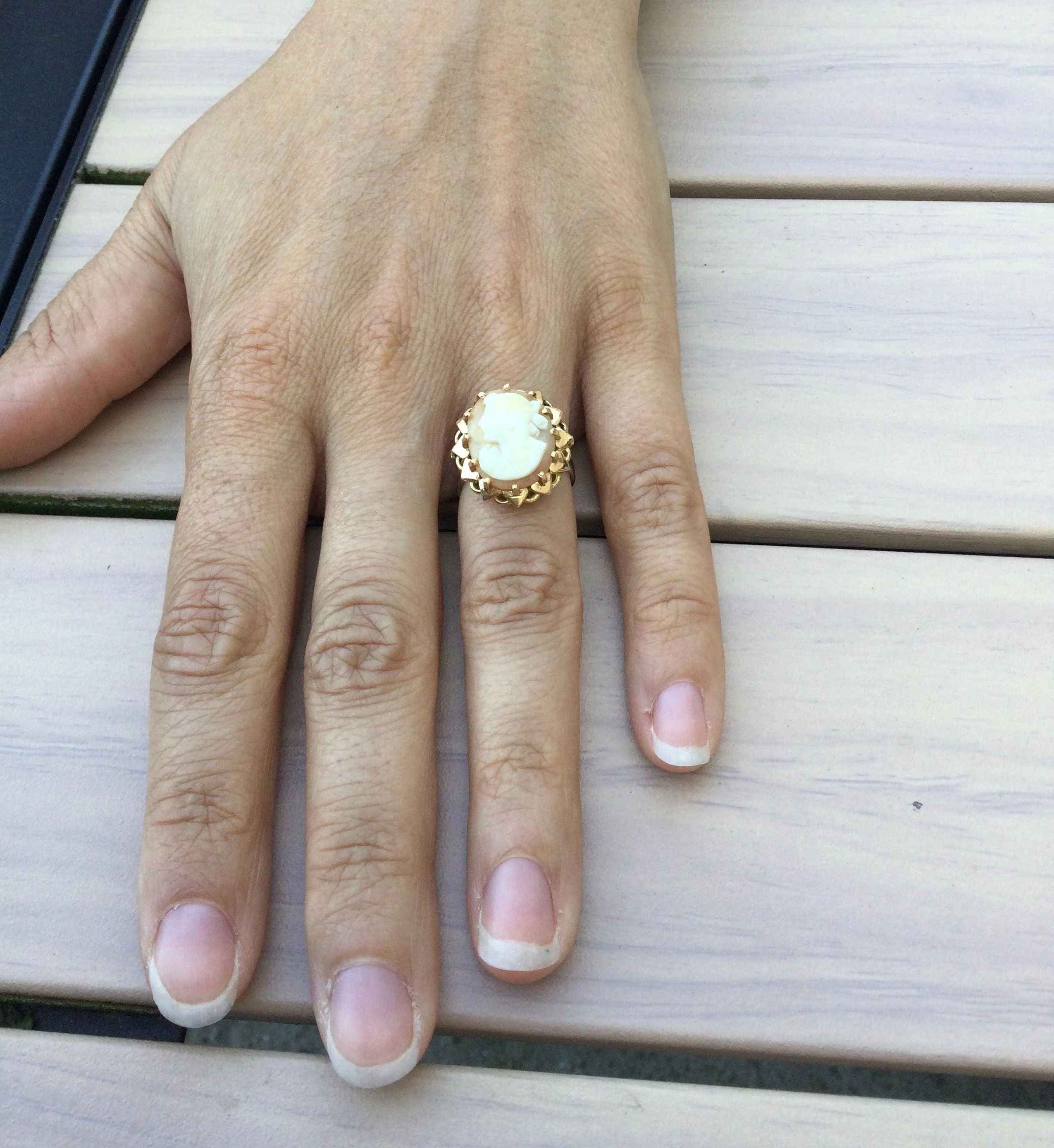 Ring cameo Rose gold - Image 16