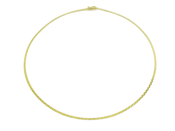 Rigid necklace Yellow gold
