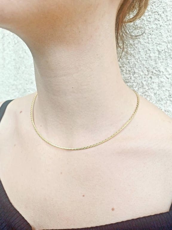 Rigid necklace Yellow gold - Image 2