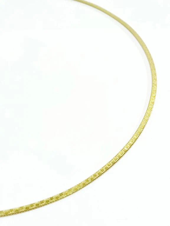 Rigid necklace Yellow gold - Image 5