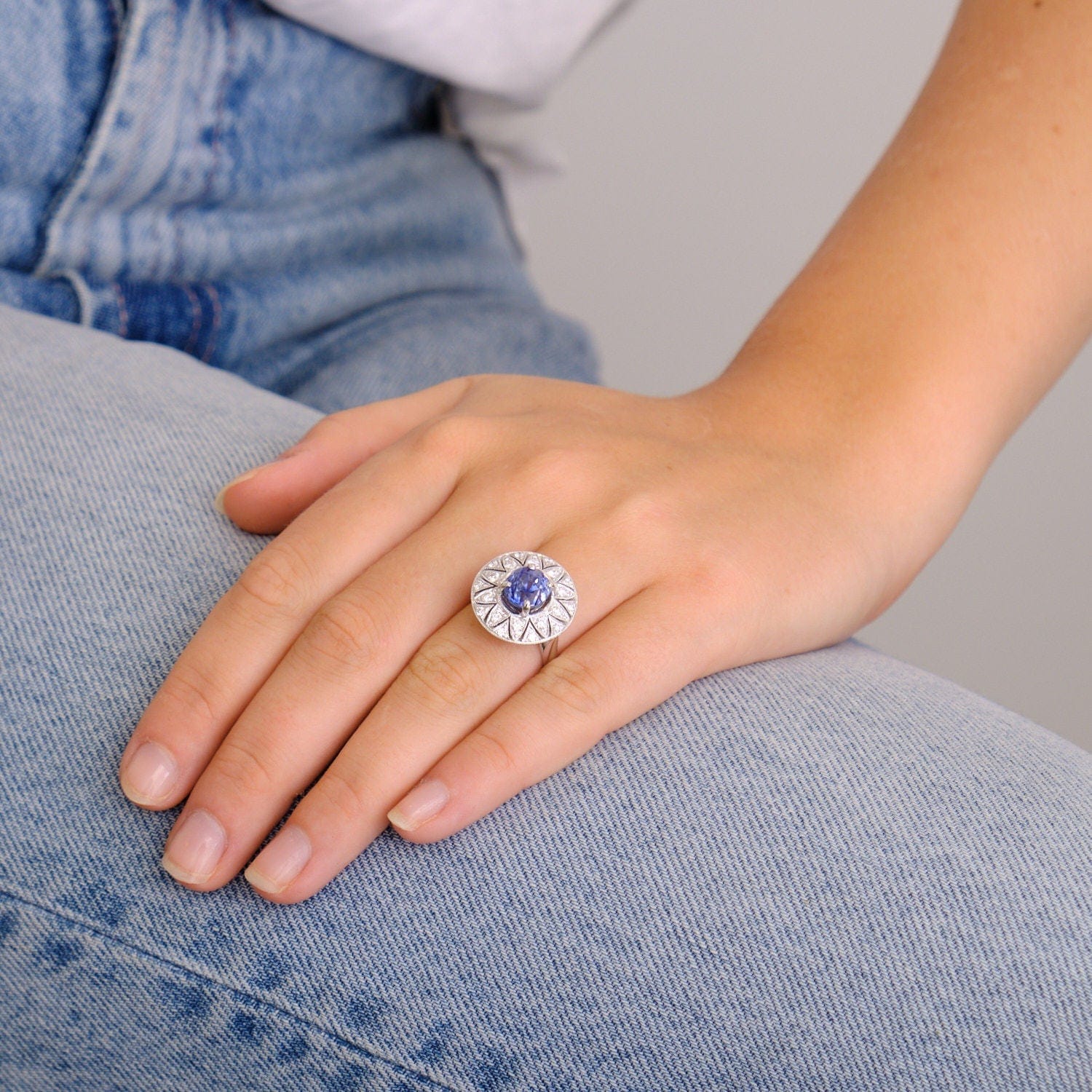 Sapphire and Diamond Ring - Image 2