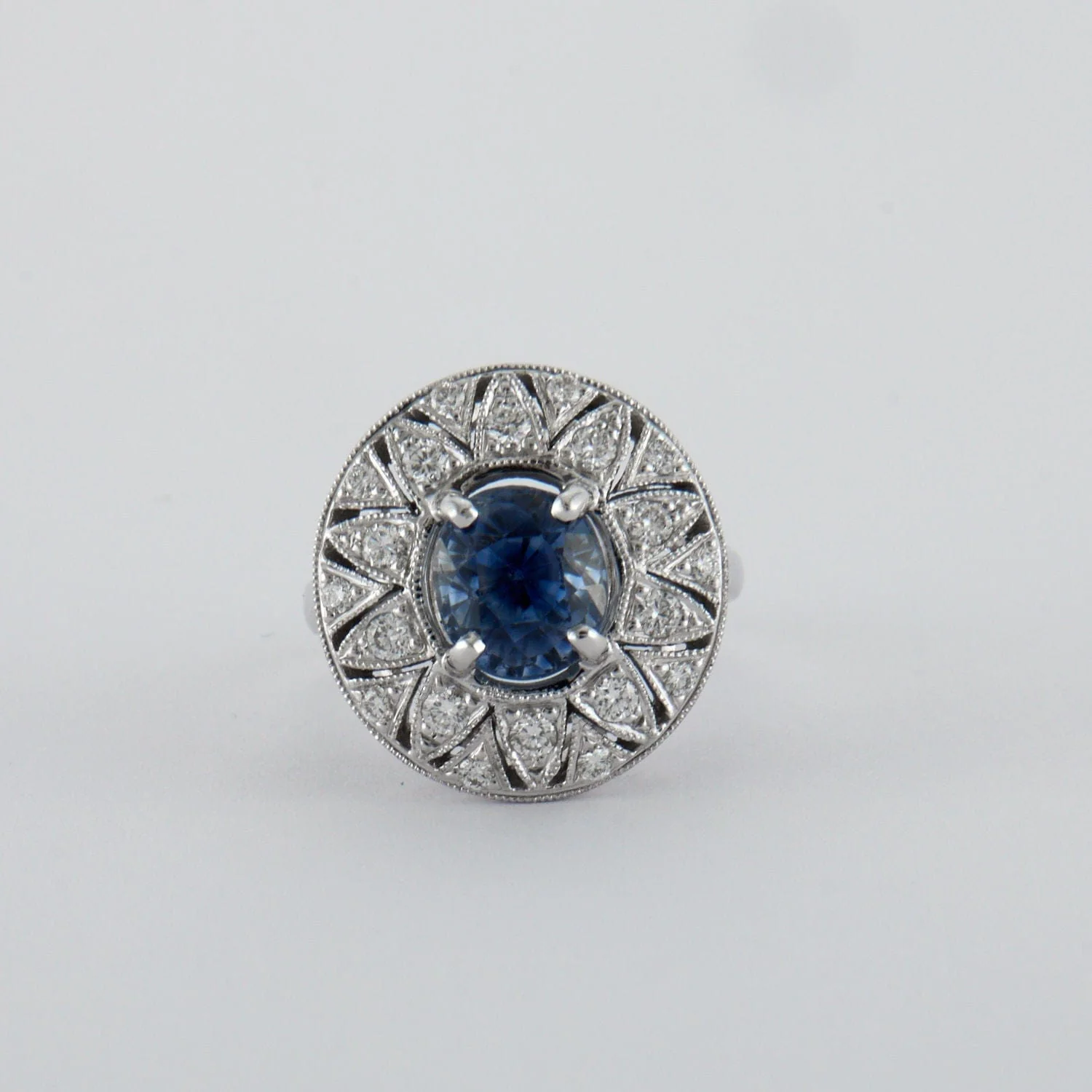 Sapphire and Diamond Ring - Image 8