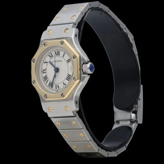 Cartier Santos Round Octagon Watch - Image 3