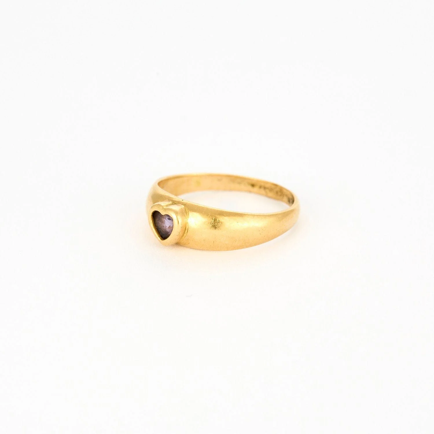 Yellow gold amethyst ring - Image 3