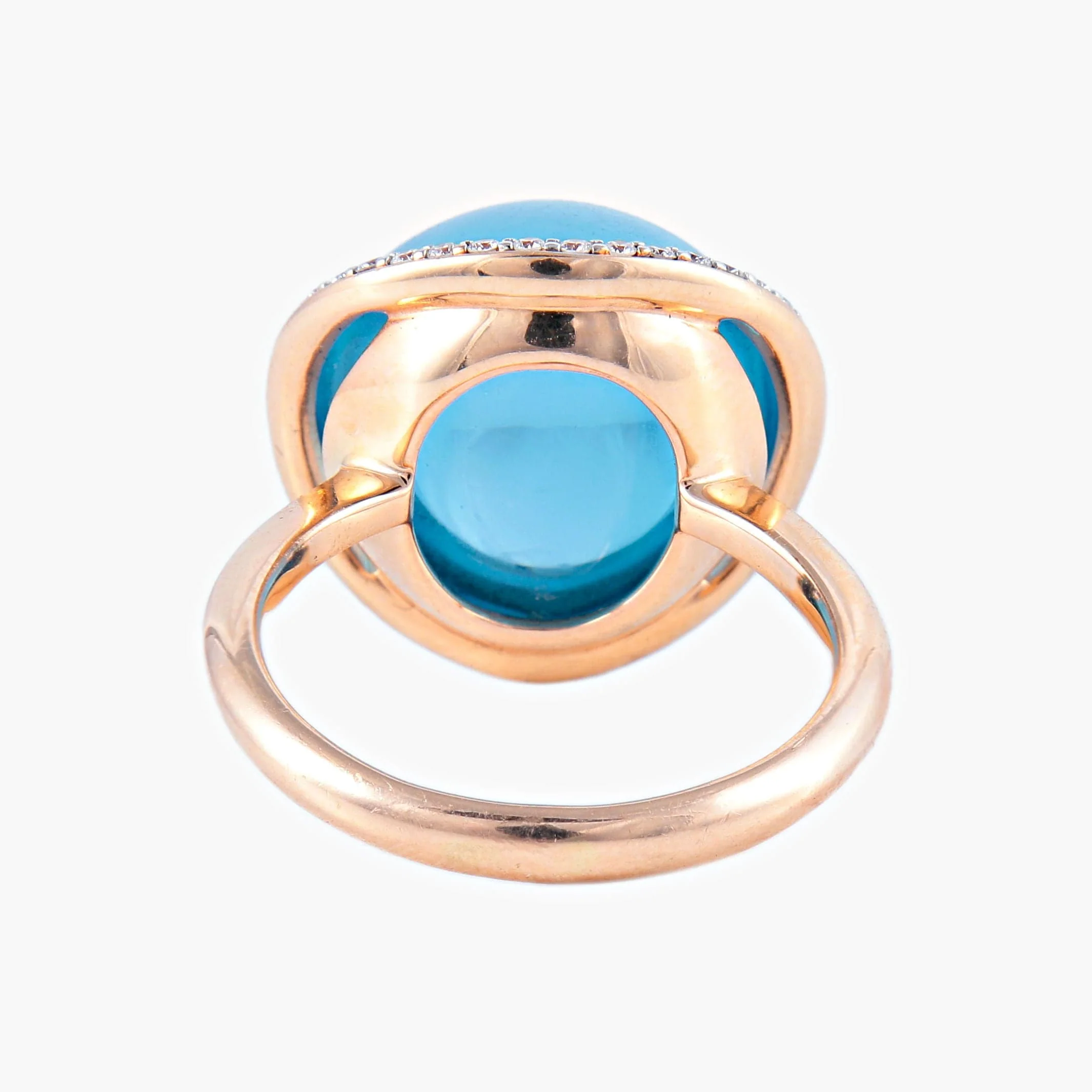 Blue Topaz Diamond Ring - Image 6