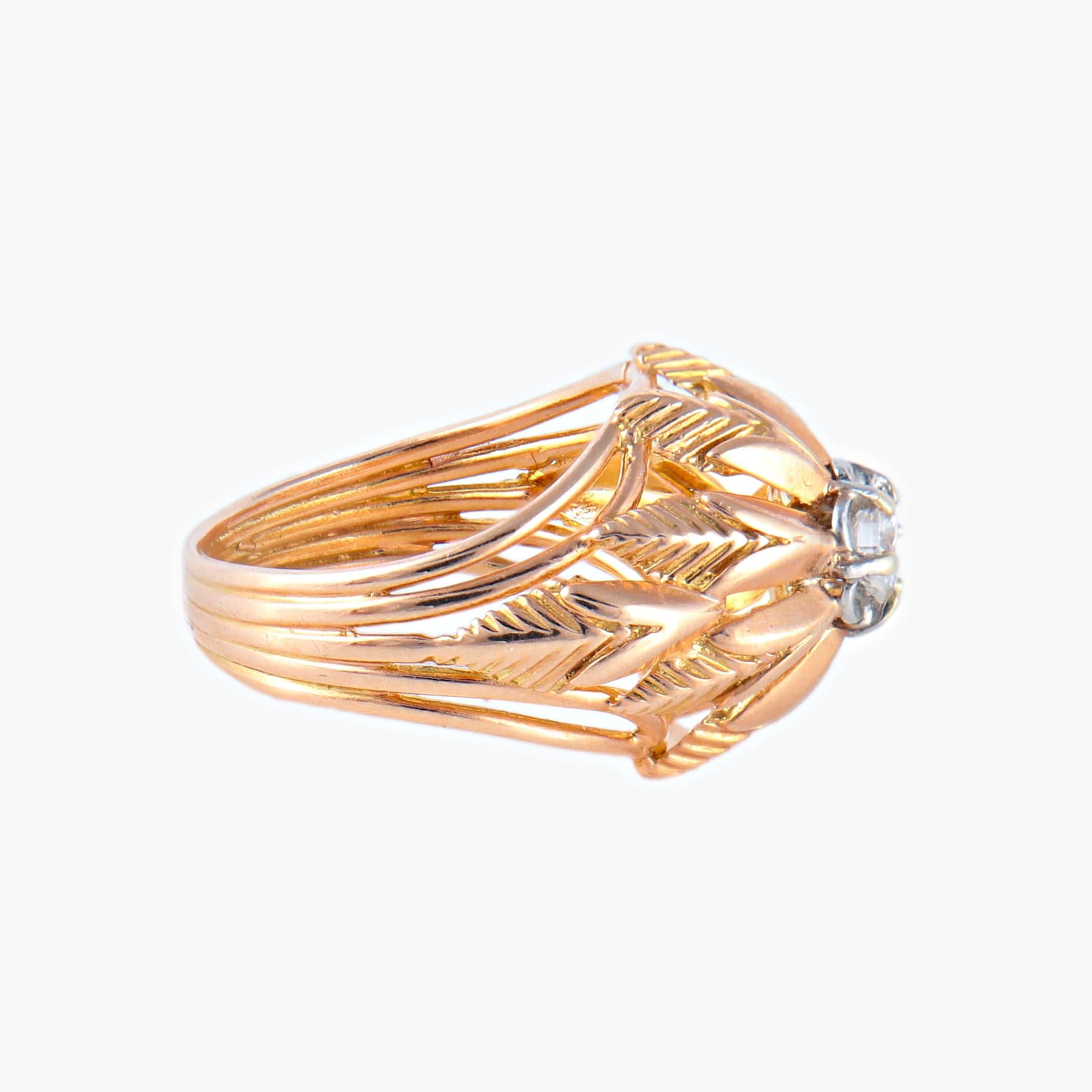 Yellow Gold Diamond Ring - Image 6