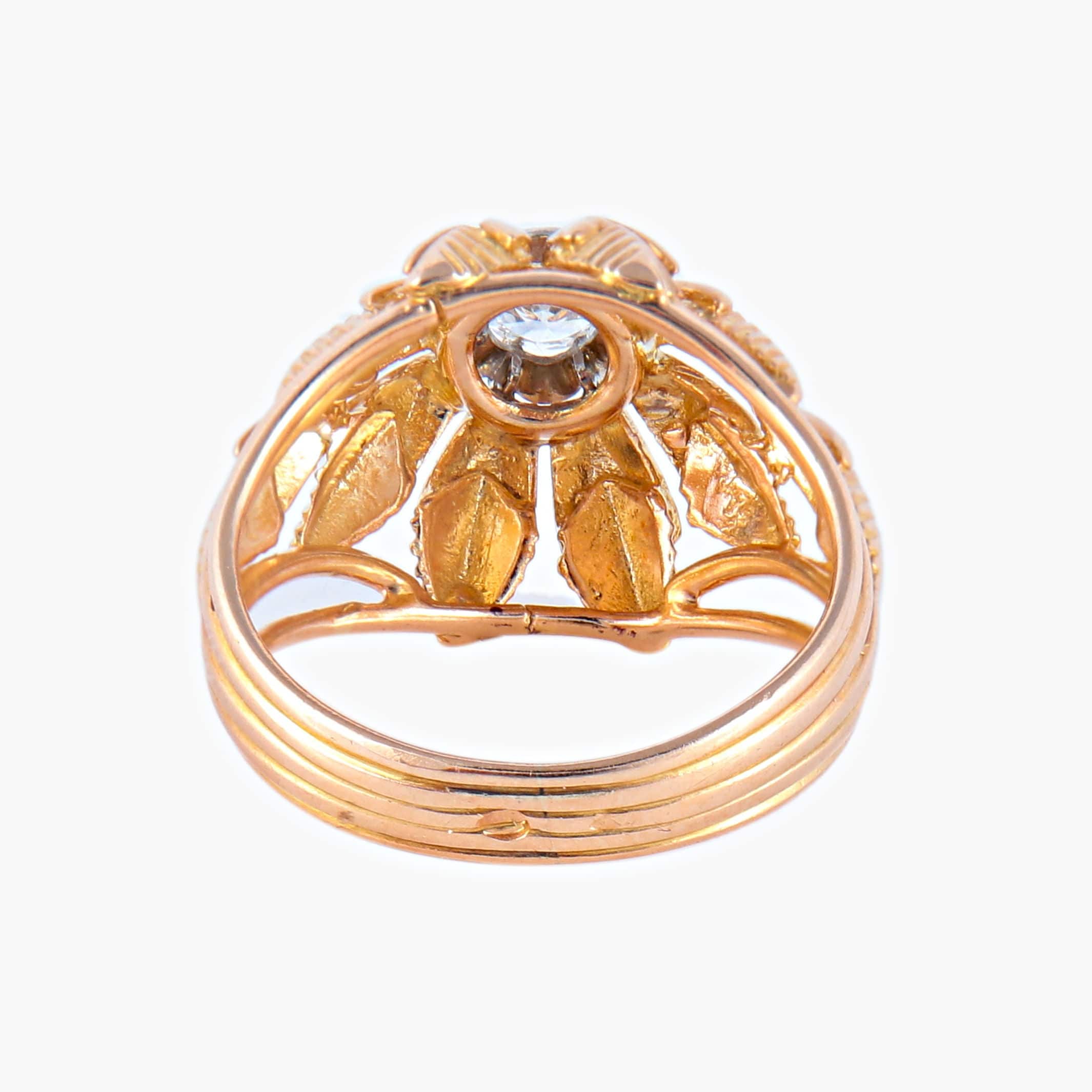Yellow Gold Diamond Ring - Image 7