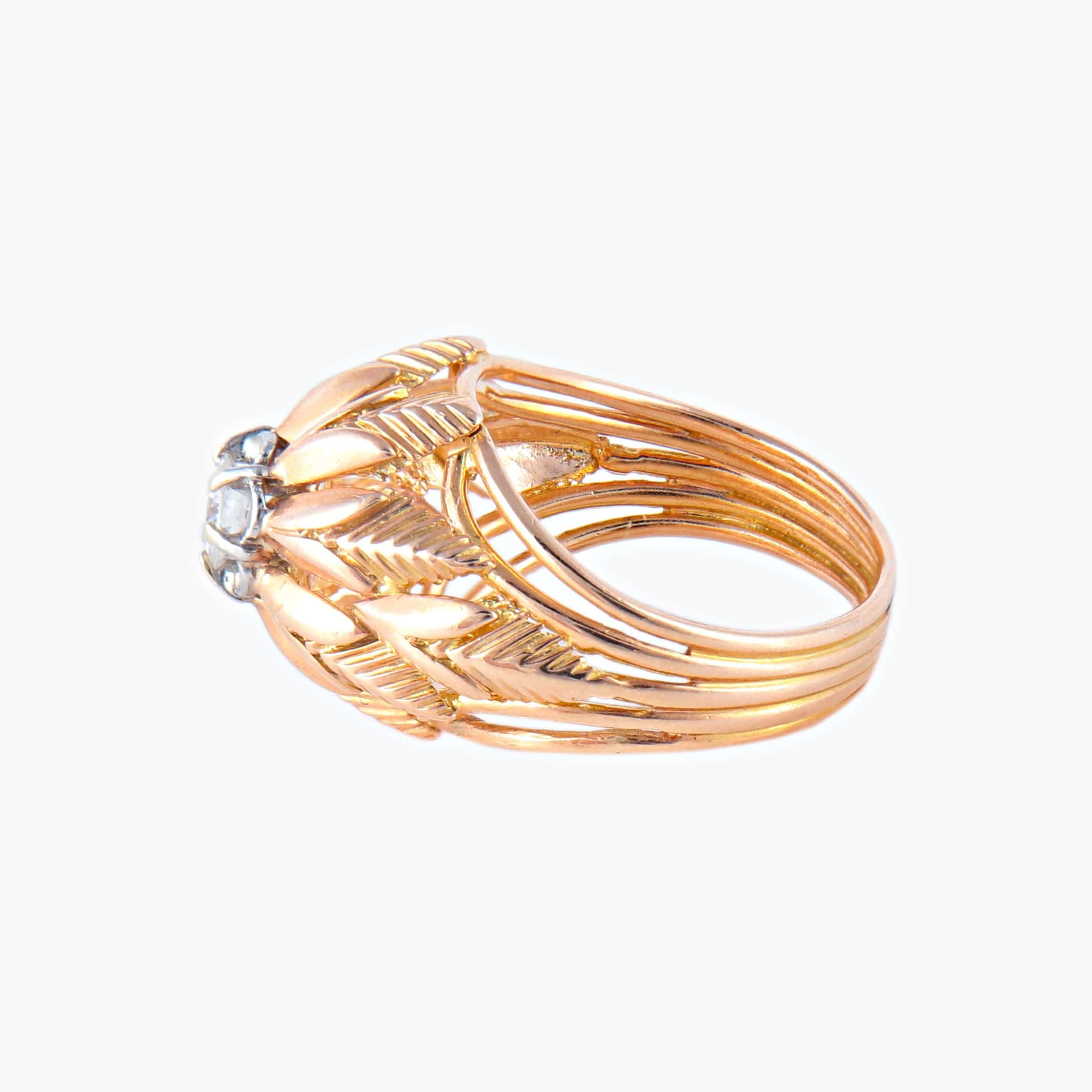 Yellow Gold Diamond Ring - Image 9