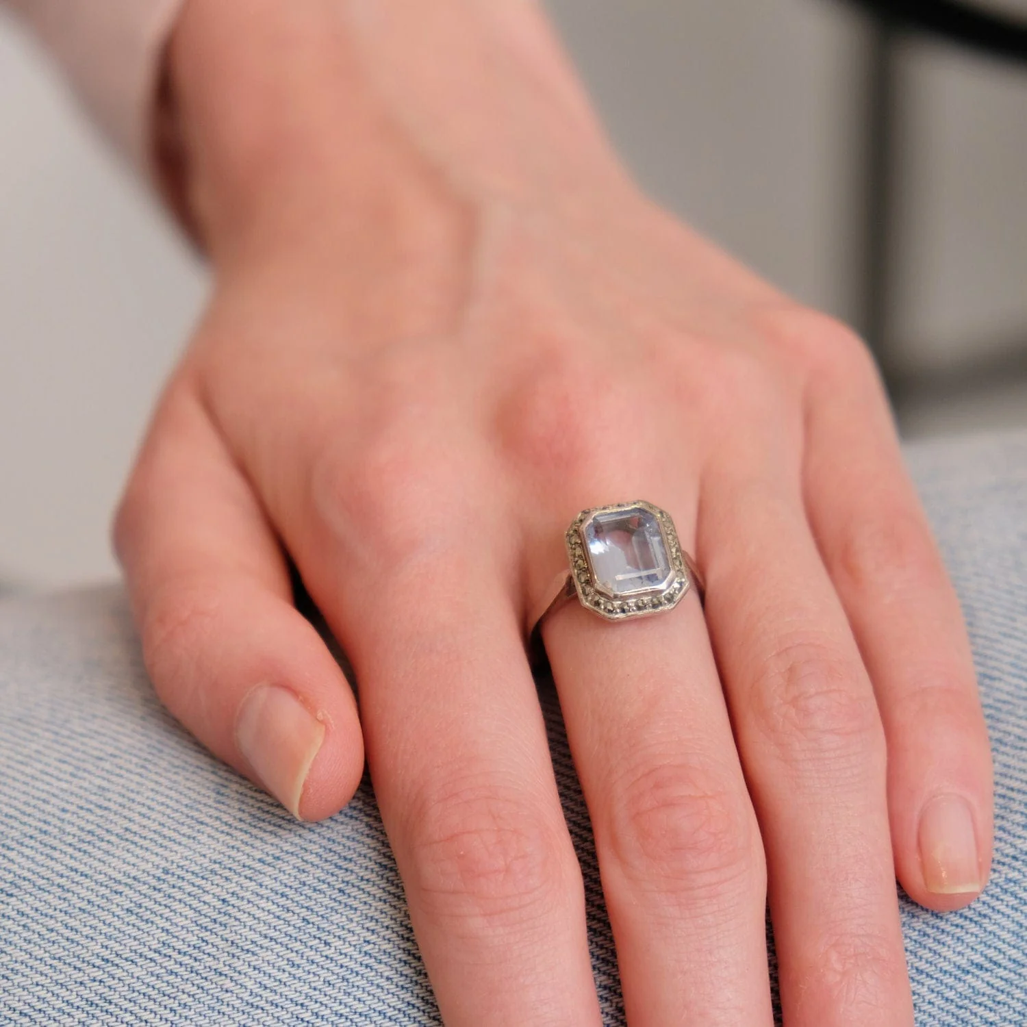 Ring silver Marcasite - Image 10
