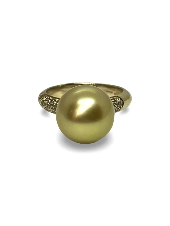 Utopia pearl and diamond ring