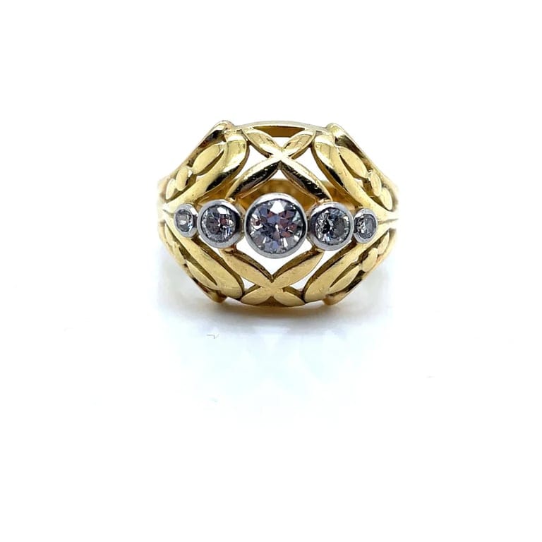 Antique Diamond Bangle Ring