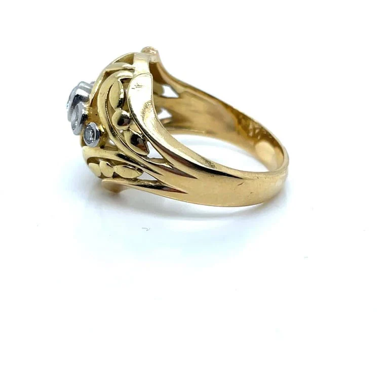 Antique Diamond Bangle Ring - Image 2