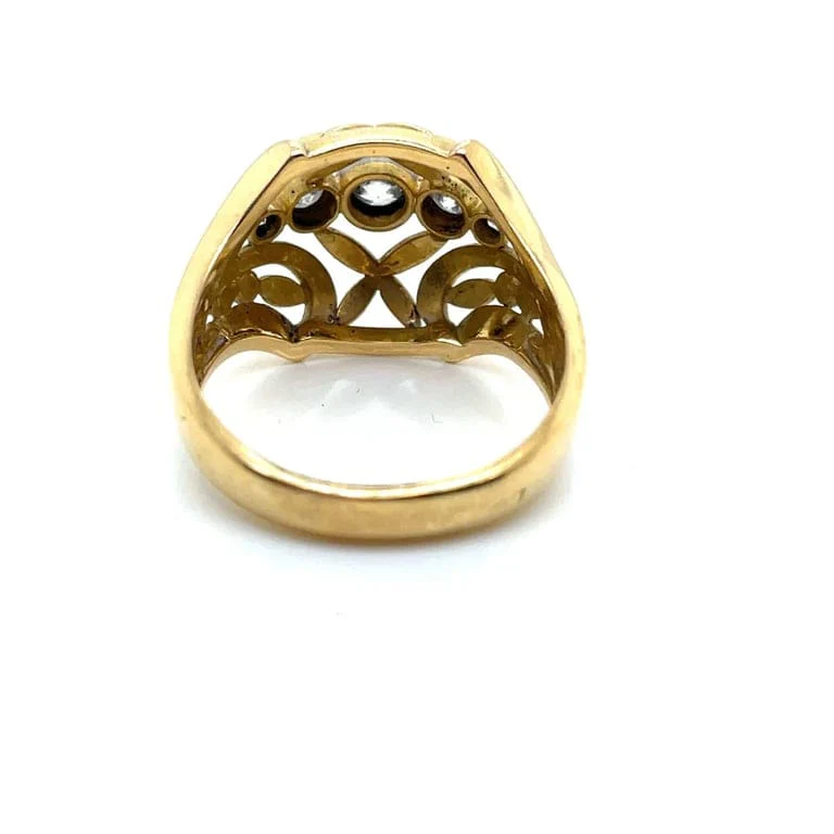 Antique Diamond Bangle Ring - Image 3